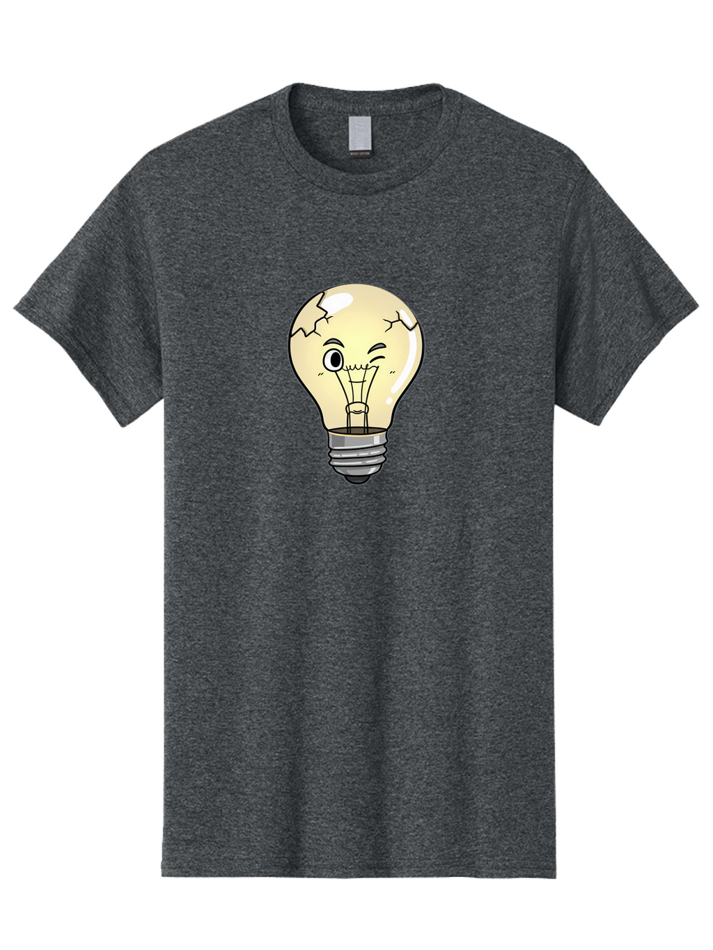Cracked-Light-Bulb-14 Men'S Graphic Tee, 100% Cotton, Comfortable Casual Summer Wear, Machine Washable, Vintage Camera, Old Camera, Antique Camera, Black Camera, Classic Photography, Photography Equipment, Nostalgic Device, Film Camera, Baf736