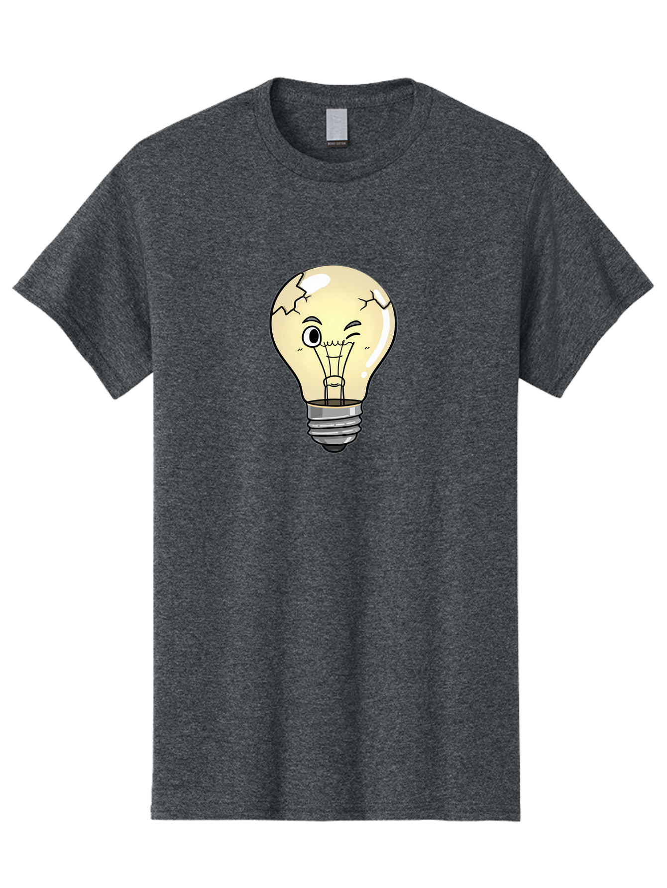 Cracked-Light-Bulb-14 Men'S Graphic Tee, 100% Cotton, Comfortable Casual Summer Wear, Machine Washable, Vintage Camera, Old Camera, Antique Camera, Black Camera, Classic Photography, Photography Equipment, Nostalgic Device, Film Camera, Baf736