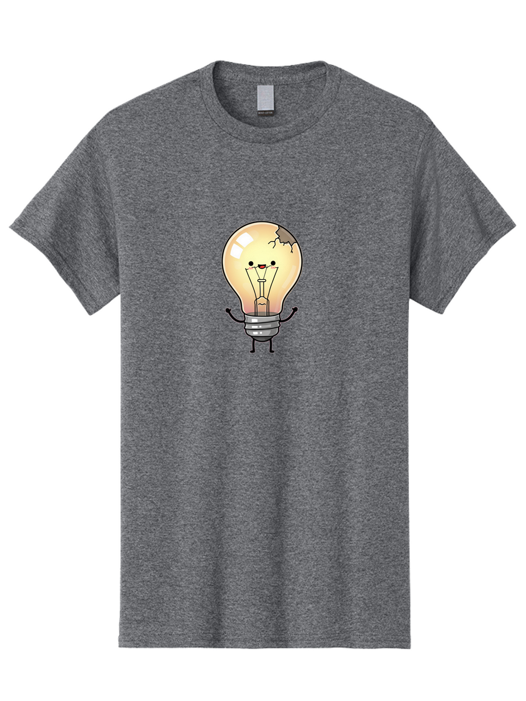 Cracked-Light-Bulb-16 Men'S Graphic Tee, 100% Cotton, Comfortable Casual Summer Wear, Machine Washable, Vintage Camera, Old Camera, Antique Camera, Black Camera, Classic Photography, Photography Equipment, Nostalgic Device, Film Camera, Baf738