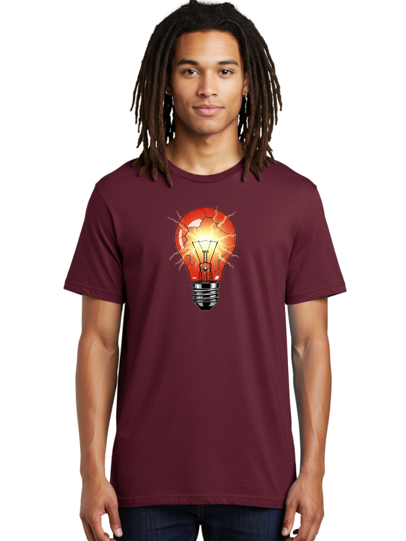 Cracked-Light-Bulb-17 Men'S Graphic Tee, 100% Cotton, Comfortable Casual Summer Wear, Machine Washable, Vintage Camera, Old Camera, Antique Camera, Black Camera, Classic Photography, Photography Equipment, Nostalgic Device, Film Camera, Baf739