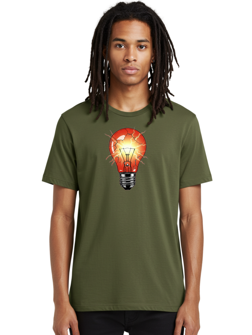Cracked-Light-Bulb-17 Men'S Graphic Tee, 100% Cotton, Comfortable Casual Summer Wear, Machine Washable, Vintage Camera, Old Camera, Antique Camera, Black Camera, Classic Photography, Photography Equipment, Nostalgic Device, Film Camera, Baf739