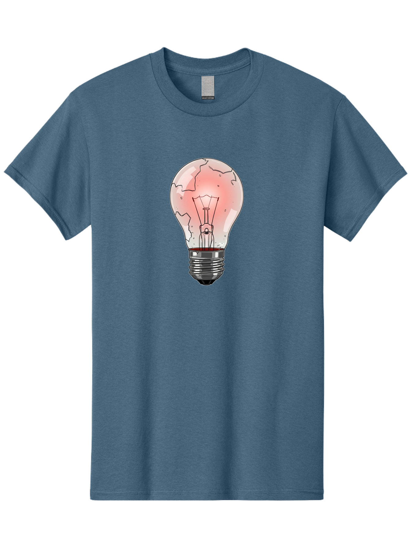 Cracked-Light-Bulb-18 Men'S Graphic Tee, 100% Cotton, Comfortable Casual Summer Wear, Machine Washable, Vintage Camera, Old Camera, Antique Camera, Black Camera, Classic Photography, Photography Equipment, Nostalgic Device, Film Camera, Baf740