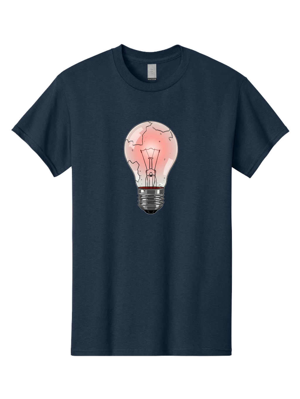 Cracked-Light-Bulb-18 Men'S Graphic Tee, 100% Cotton, Comfortable Casual Summer Wear, Machine Washable, Vintage Camera, Old Camera, Antique Camera, Black Camera, Classic Photography, Photography Equipment, Nostalgic Device, Film Camera, Baf740