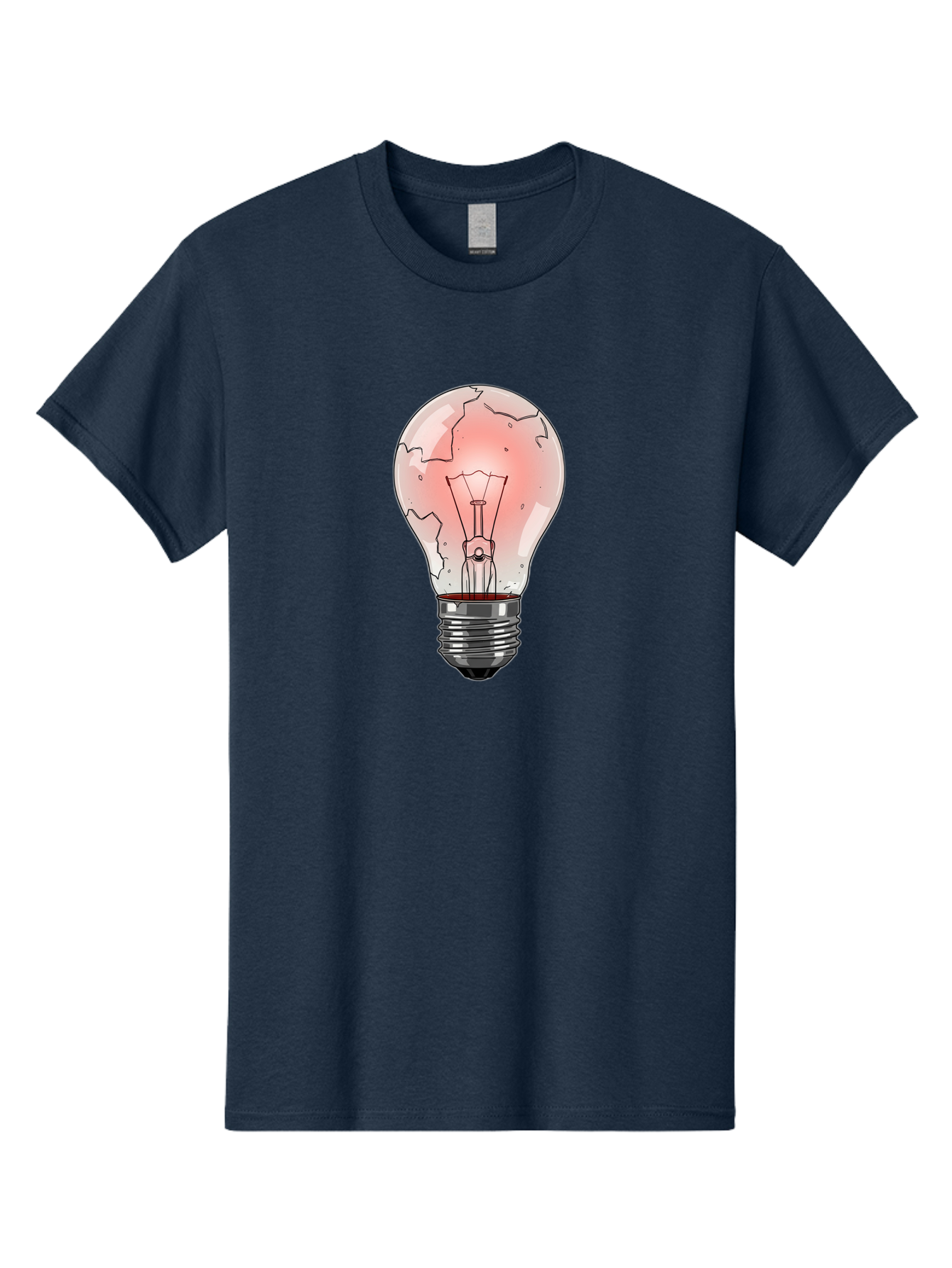 Cracked-Light-Bulb-18 Men'S Graphic Tee, 100% Cotton, Comfortable Casual Summer Wear, Machine Washable, Vintage Camera, Old Camera, Antique Camera, Black Camera, Classic Photography, Photography Equipment, Nostalgic Device, Film Camera, Baf740