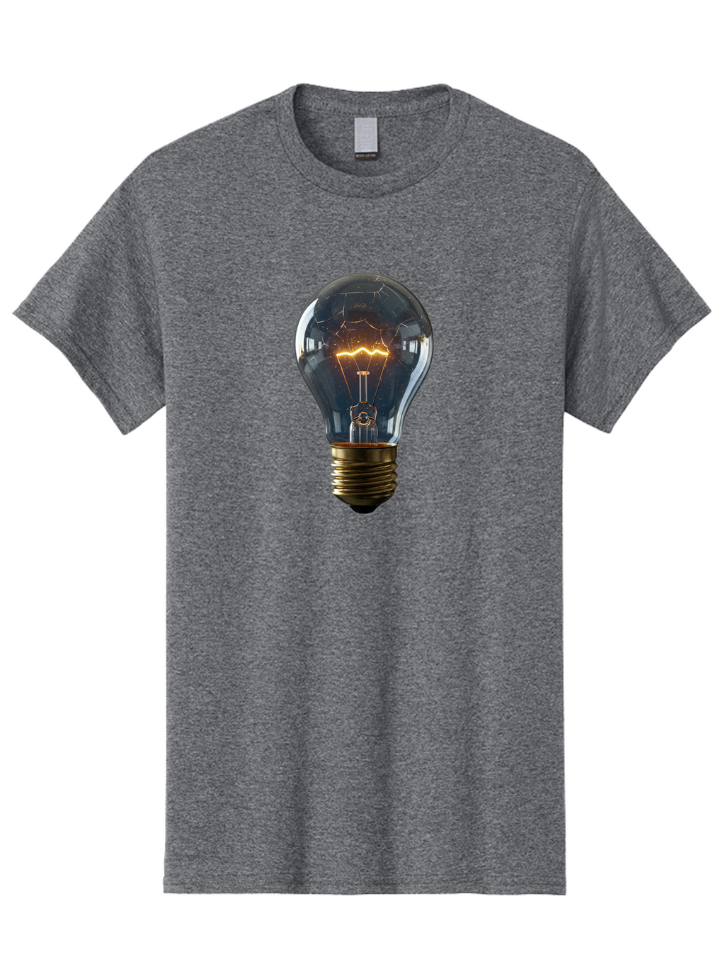 Cracked-Light-Bulb-19 Men'S Graphic Tee, 100% Cotton, Comfortable Casual Summer Wear, Machine Washable, Vintage Camera, Old Camera, Antique Camera, Black Camera, Classic Photography, Photography Equipment, Nostalgic Device, Film Camera, Baf741