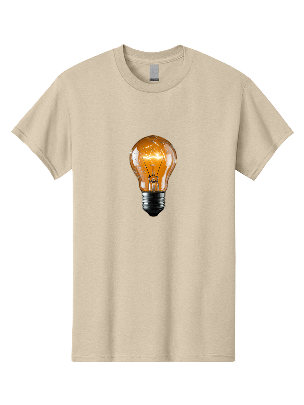 Cracked-Light-Bulb-2 Men'S Graphic Tee, 100% Cotton, Comfortable Casual Summer Wear, Machine Washable, Vintage Camera, Old Camera, Antique Camera, Black Camera, Classic Photography, Photography Equipment, Nostalgic Device, Film Camera, Baf742