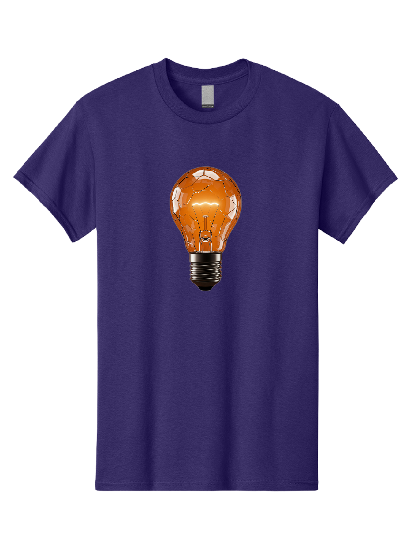 Cracked-Light-Bulb-3 Men'S Graphic Tee, 100% Cotton, Comfortable Casual Summer Wear, Machine Washable, Vintage Camera, Old Camera, Antique Camera, Black Camera, Classic Photography, Photography Equipment, Nostalgic Device, Film Camera, Baf743