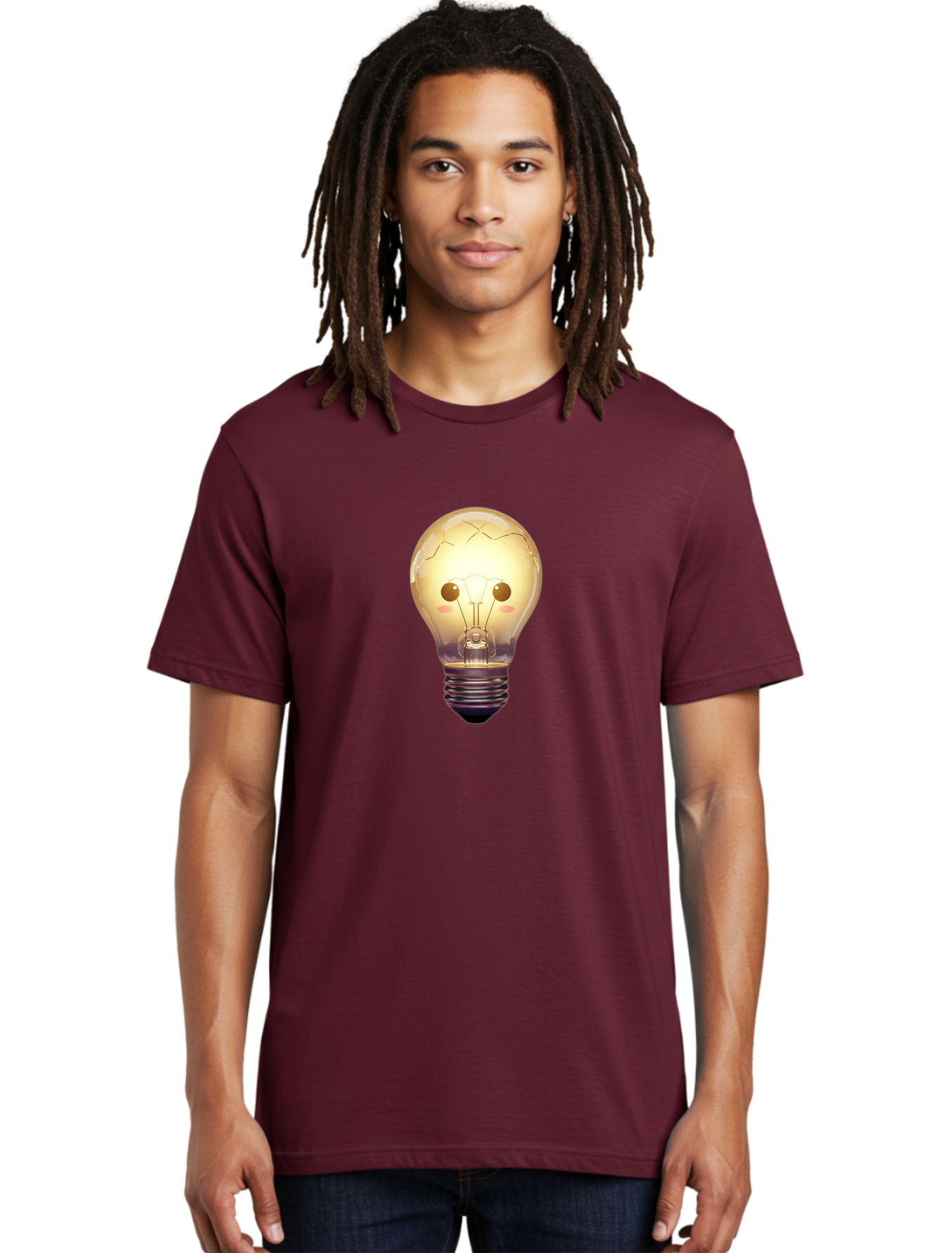 Cracked-Light-Bulb-5 Men'S Graphic Tee, 100% Cotton, Comfortable Casual Summer Wear, Machine Washable, Vintage Camera, Old Camera, Antique Camera, Black Camera, Classic Photography, Photography Equipment, Nostalgic Device, Film Camera, Baf745