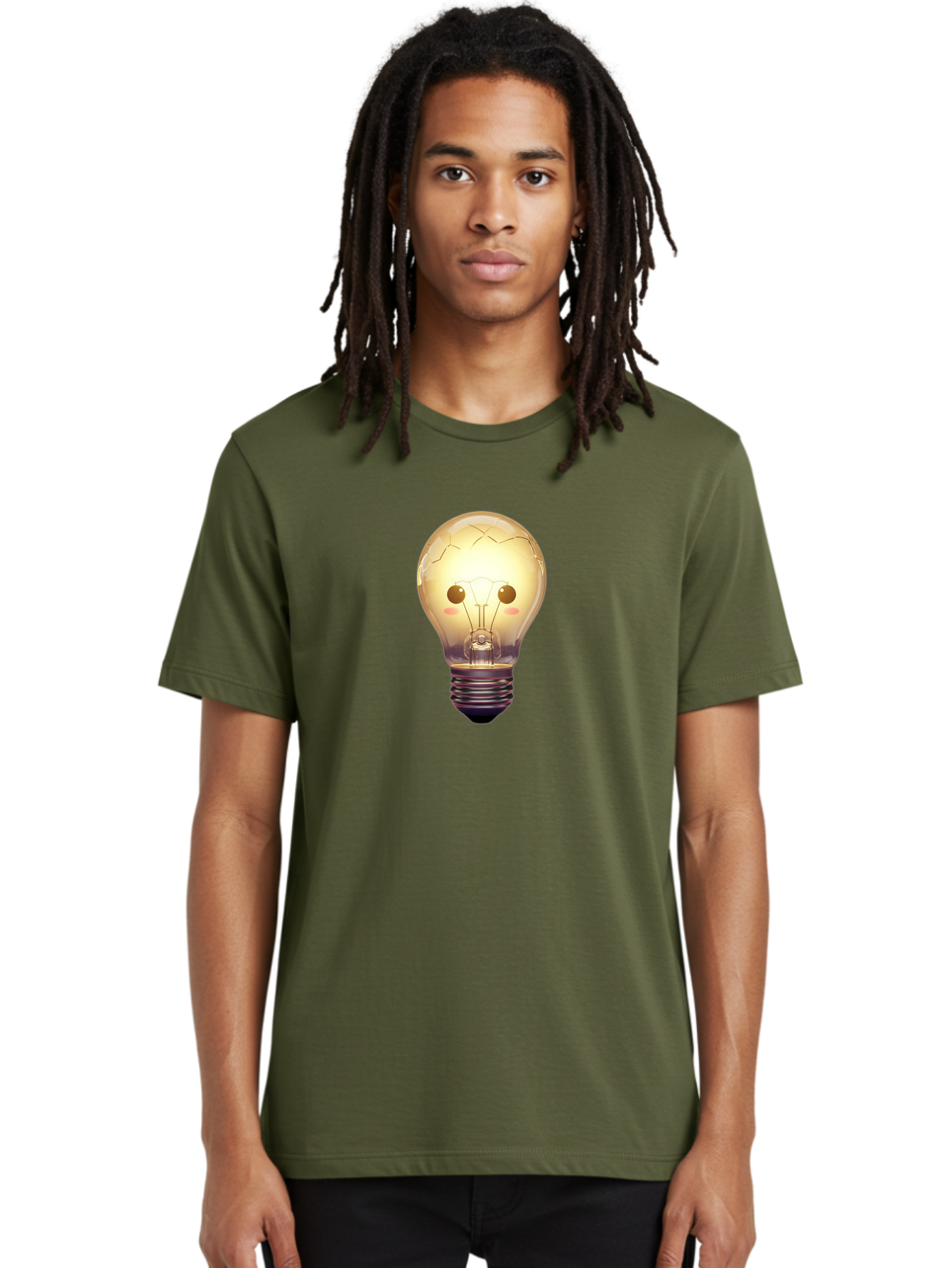 Cracked-Light-Bulb-5 Men'S Graphic Tee, 100% Cotton, Comfortable Casual Summer Wear, Machine Washable, Vintage Camera, Old Camera, Antique Camera, Black Camera, Classic Photography, Photography Equipment, Nostalgic Device, Film Camera, Baf745