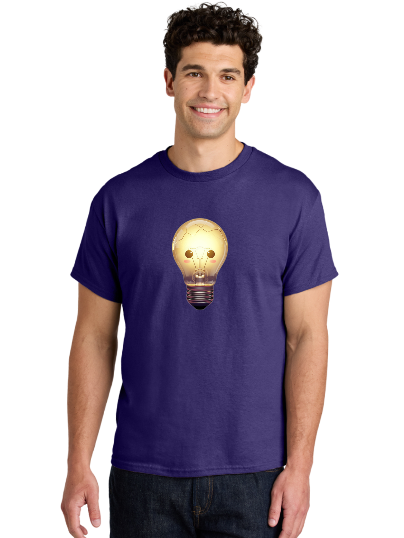 Cracked-Light-Bulb-5 Men'S Graphic Tee, 100% Cotton, Comfortable Casual Summer Wear, Machine Washable, Vintage Camera, Old Camera, Antique Camera, Black Camera, Classic Photography, Photography Equipment, Nostalgic Device, Film Camera, Baf745