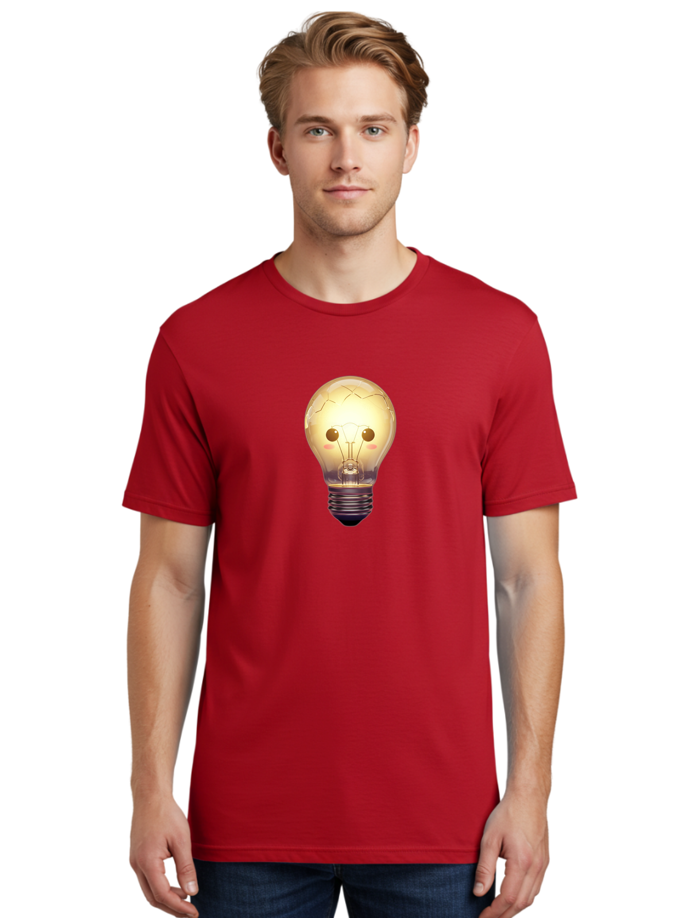 Cracked-Light-Bulb-5 Men'S Graphic Tee, 100% Cotton, Comfortable Casual Summer Wear, Machine Washable, Vintage Camera, Old Camera, Antique Camera, Black Camera, Classic Photography, Photography Equipment, Nostalgic Device, Film Camera, Baf745