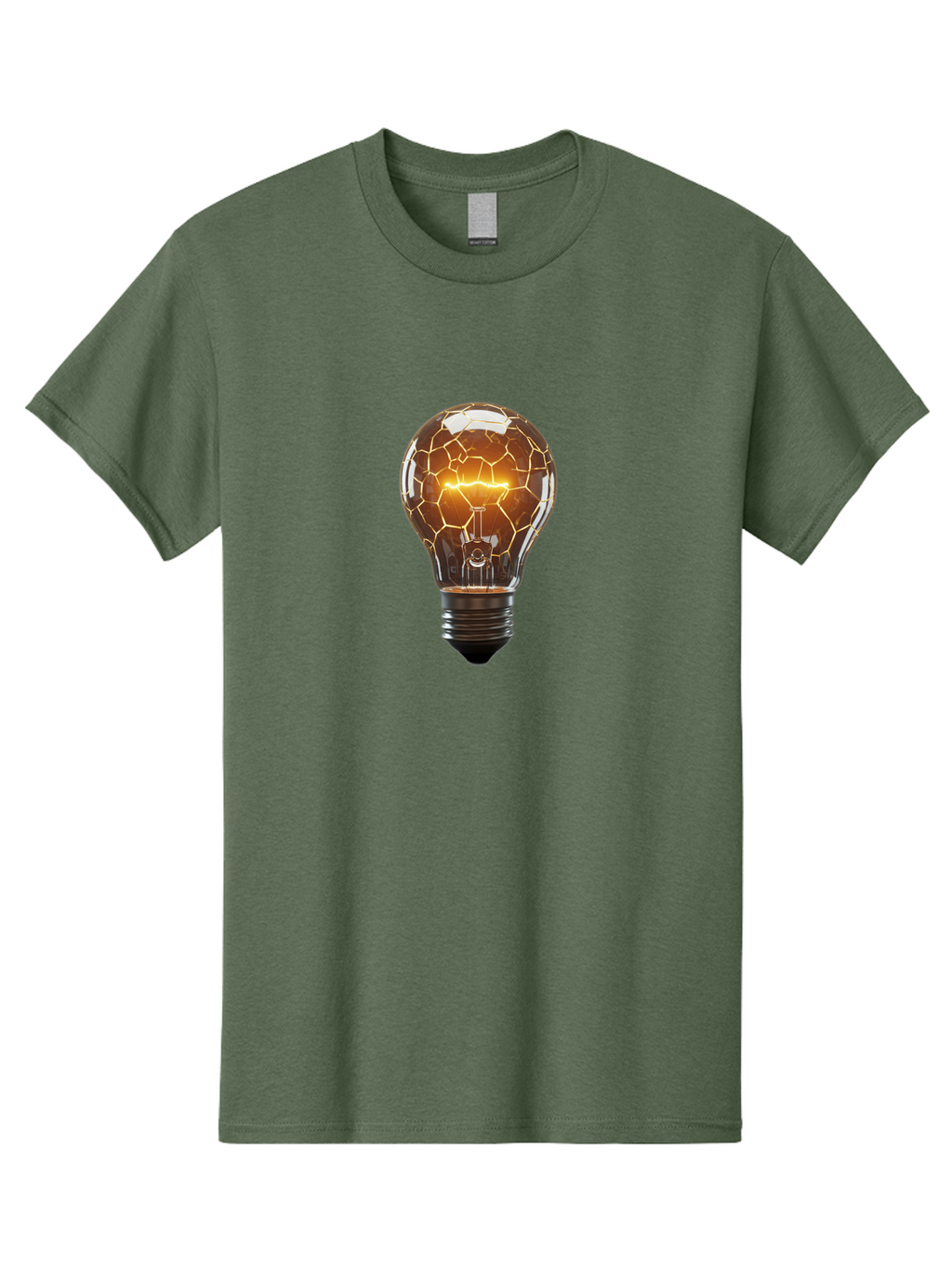 Cracked-Light-Bulb-8 Men'S Graphic Tee, 100% Cotton, Comfortable Casual Summer Wear, Machine Washable, Vintage Camera, Old Camera, Antique Camera, Black Camera, Classic Photography, Photography Equipment, Nostalgic Device, Film Camera, Baf748