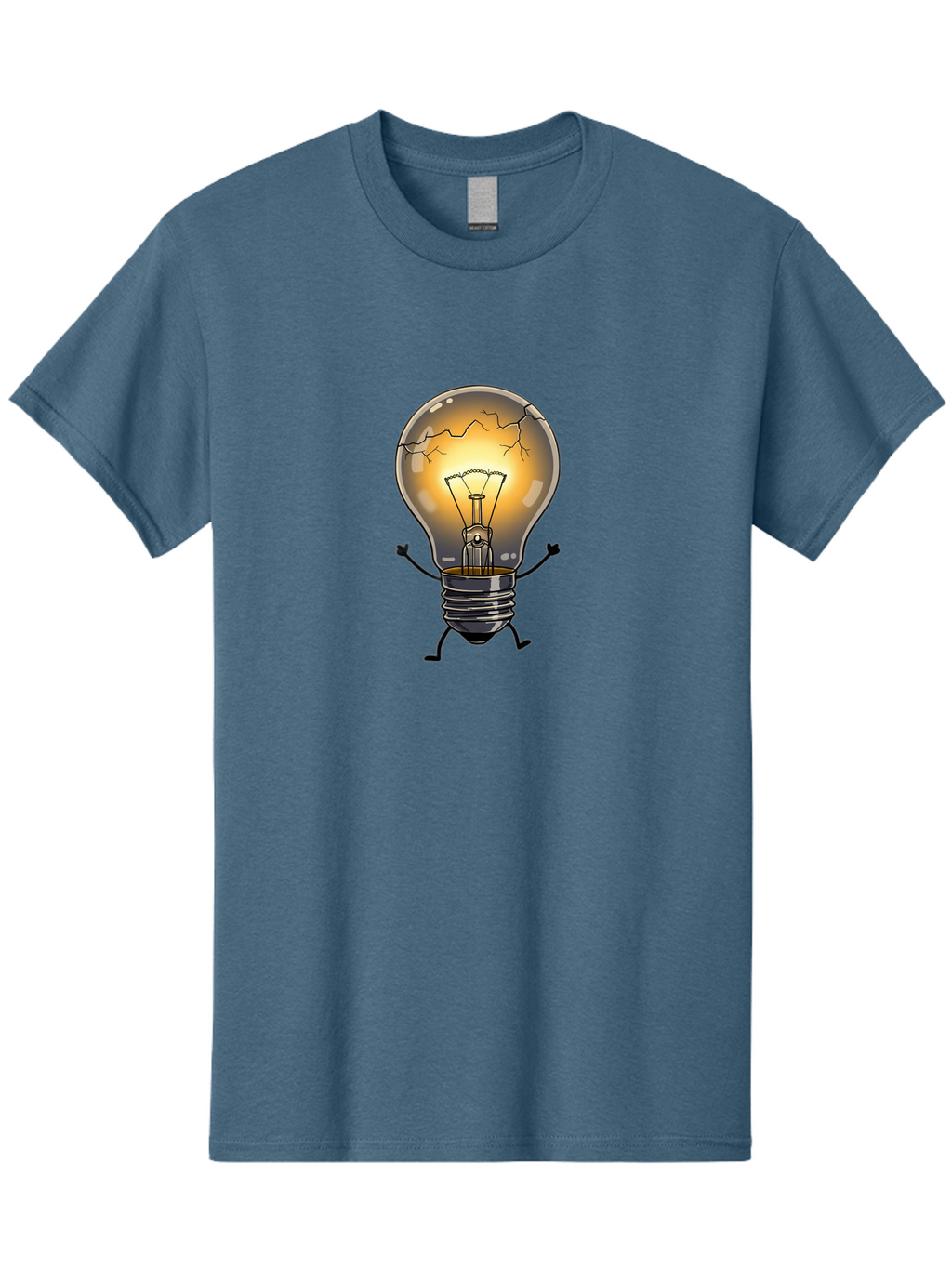 Cracked-Light-Bulb-9 Men'S Graphic Tee, 100% Cotton, Comfortable Casual Summer Wear, Machine Washable, Vintage Camera, Old Camera, Antique Camera, Black Camera, Classic Photography, Photography Equipment, Nostalgic Device, Film Camera, Baf749