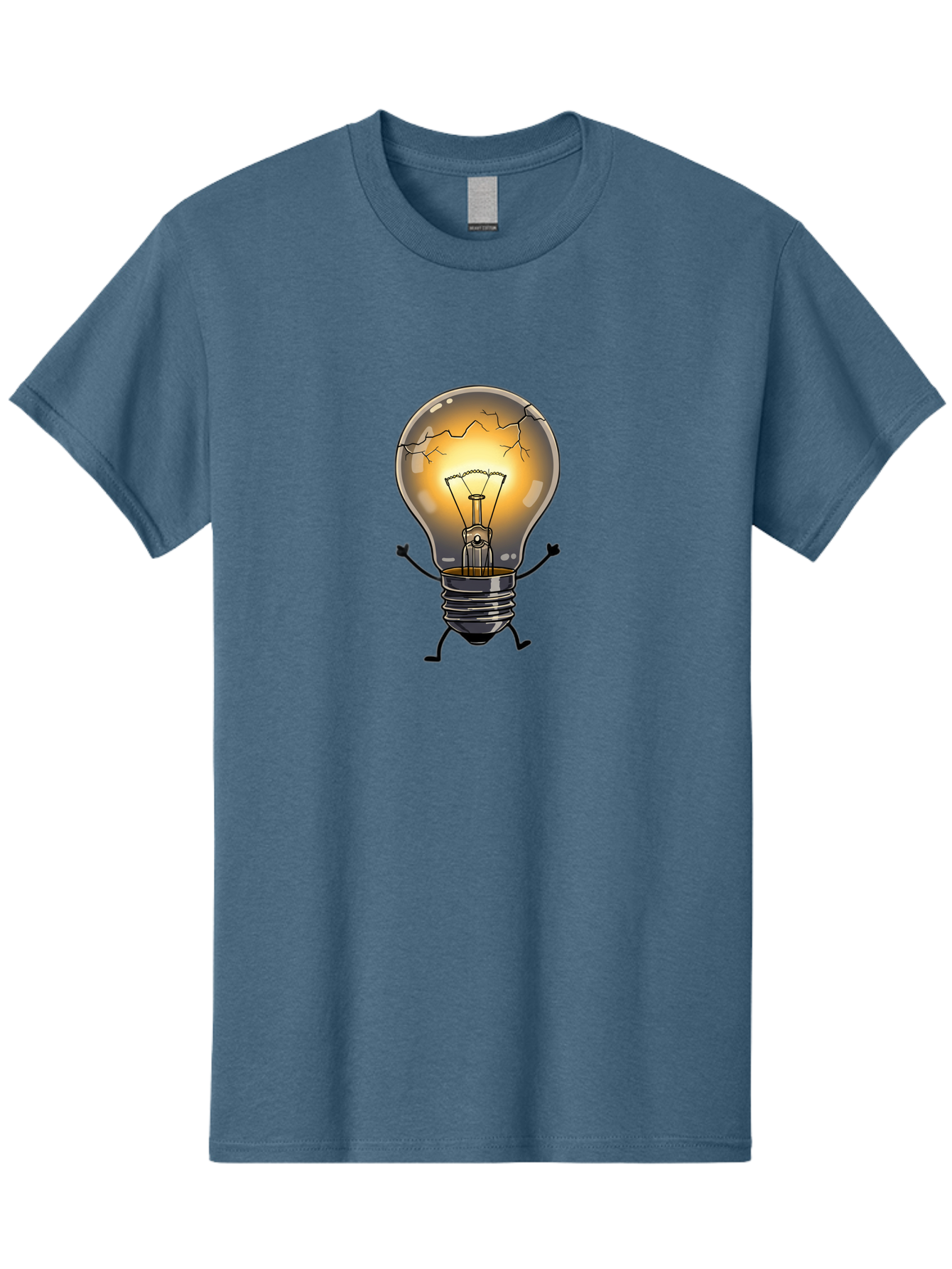 Cracked-Light-Bulb-9 Men'S Graphic Tee, 100% Cotton, Comfortable Casual Summer Wear, Machine Washable, Vintage Camera, Old Camera, Antique Camera, Black Camera, Classic Photography, Photography Equipment, Nostalgic Device, Film Camera, Baf749