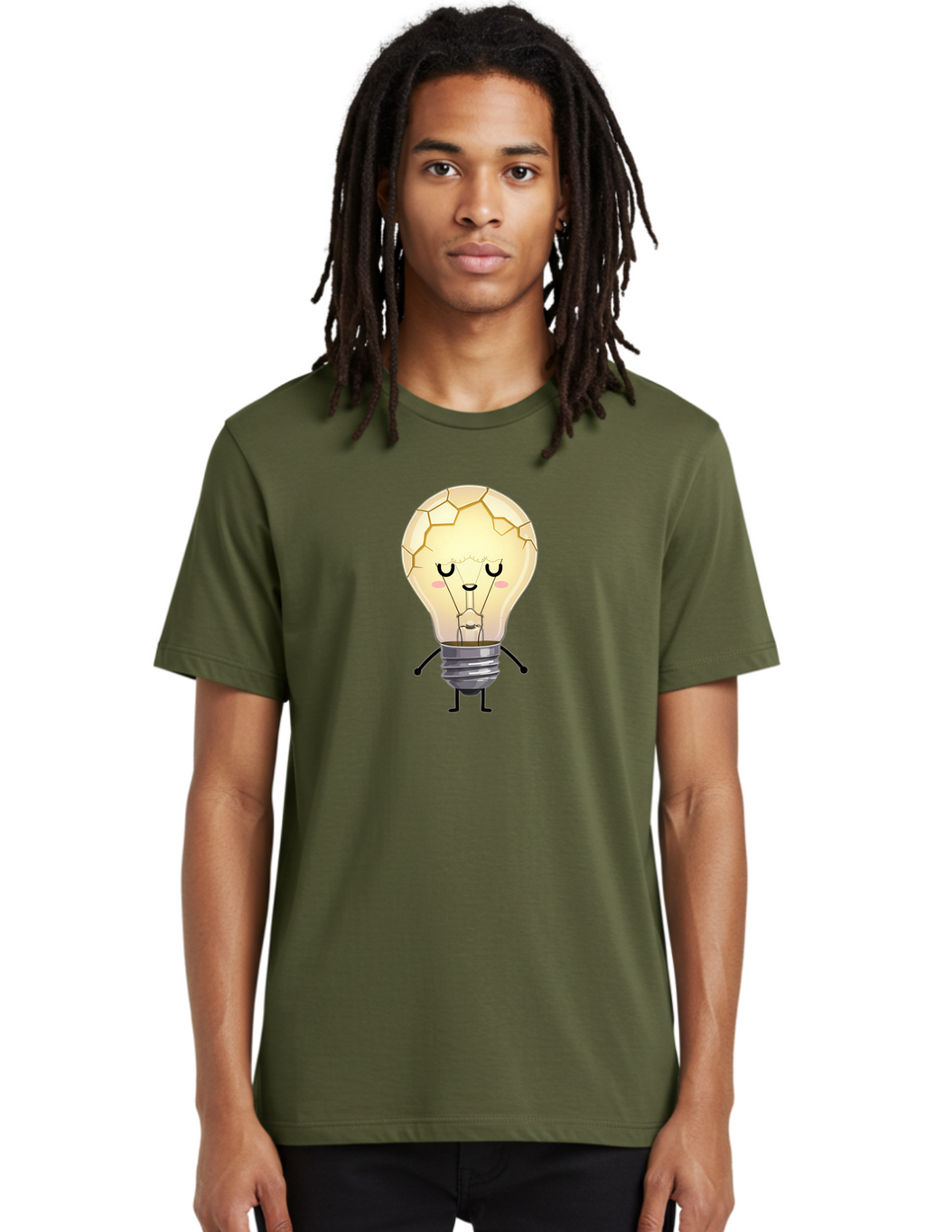 Cracked-Light-Bulb-Character Men'S Graphic Tee, 100% Cotton, Comfortable Casual Summer Wear, Machine Washable, Vintage Camera, Old Camera, Antique Camera, Black Camera, Classic Photography, Photography Equipment, Nostalgic Device, Film Camera, Baf750