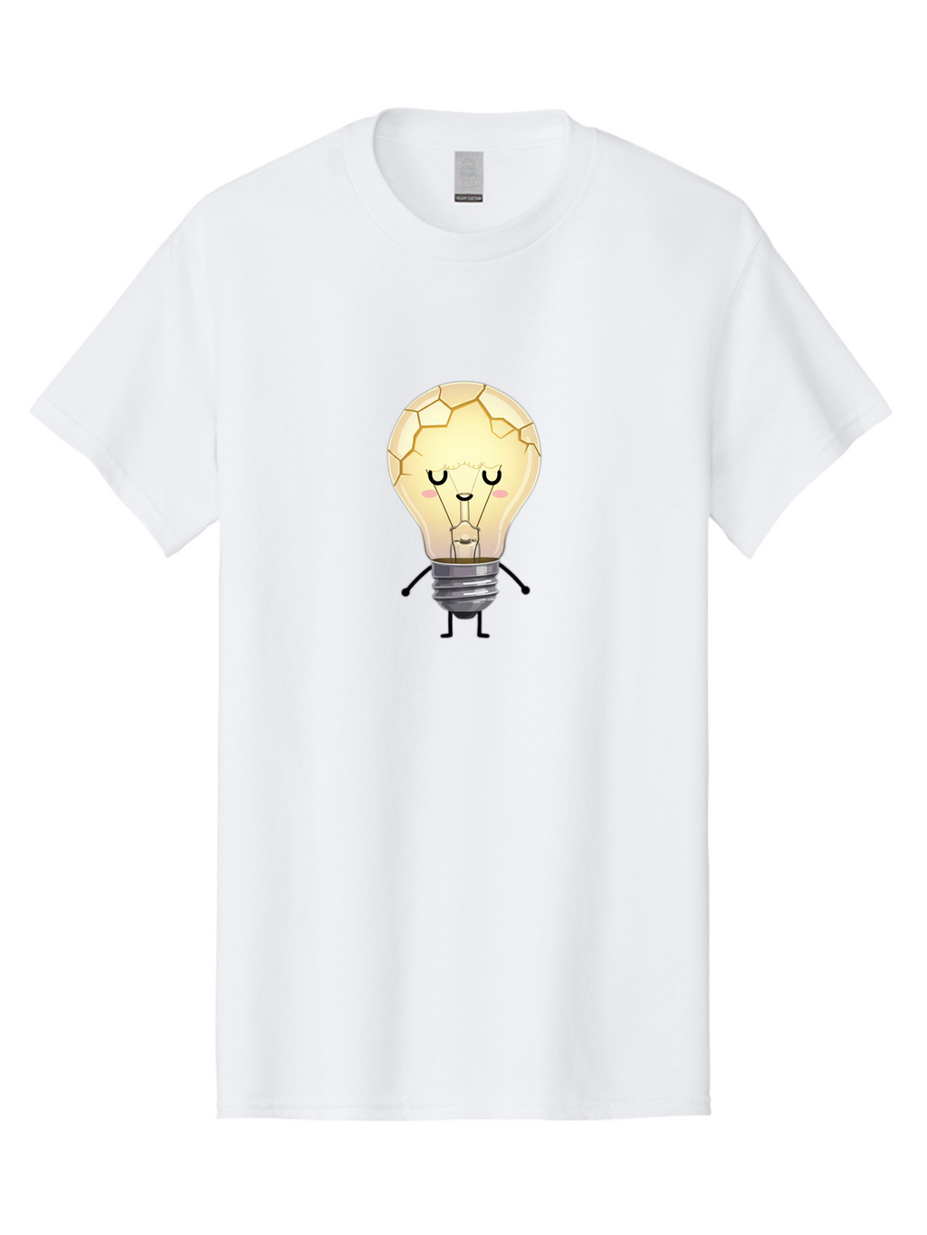 Cracked-Light-Bulb-Character Men'S Graphic Tee, 100% Cotton, Comfortable Casual Summer Wear, Machine Washable, Vintage Camera, Old Camera, Antique Camera, Black Camera, Classic Photography, Photography Equipment, Nostalgic Device, Film Camera, Baf750
