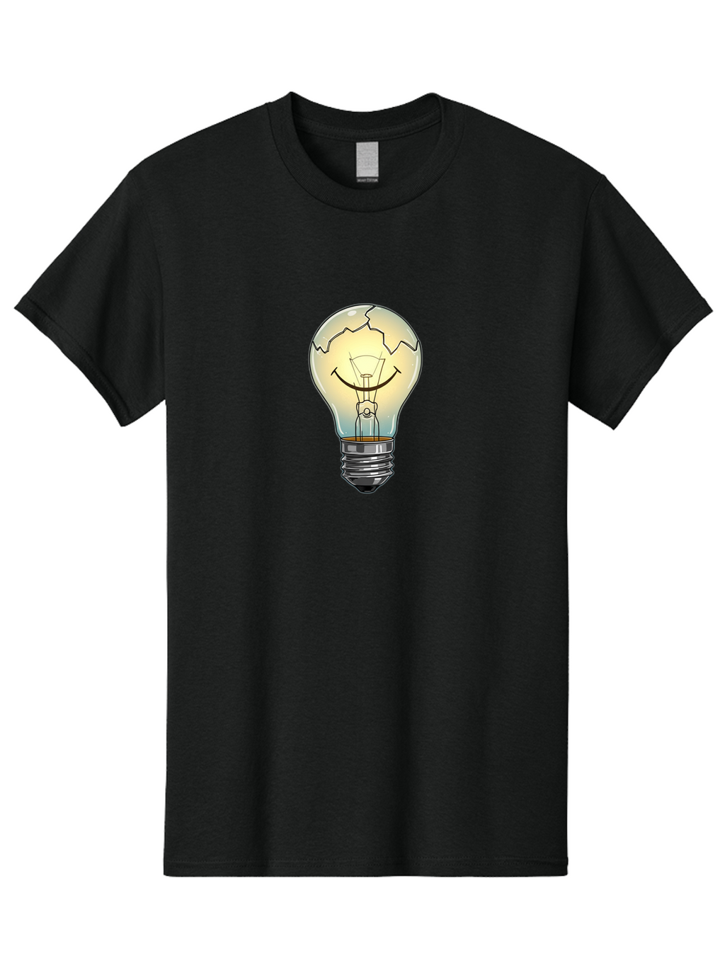 Cracked-Lightbulb Men'S Graphic Tee, 100% Cotton, Comfortable Casual Summer Wear, Machine Washable, Vintage Camera, Old Camera, Antique Camera, Black Camera, Classic Photography, Photography Equipment, Nostalgic Device, Film Camera, Camera Art Baf752