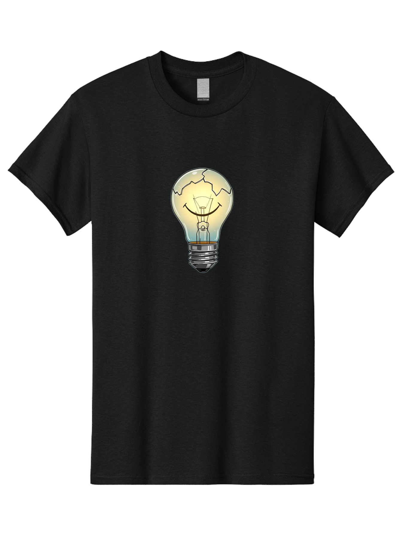 Cracked-Lightbulb Men'S Graphic Tee, 100% Cotton, Comfortable Casual Summer Wear, Machine Washable, Vintage Camera, Old Camera, Antique Camera, Black Camera, Classic Photography, Photography Equipment, Nostalgic Device, Film Camera, Camera Art Baf752