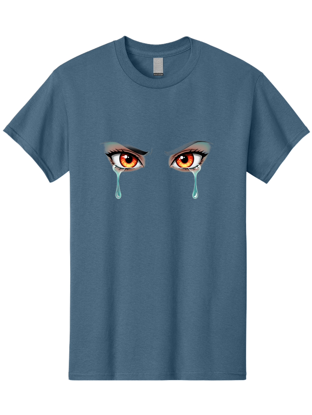 Crying-Eyes-5 Men'S Graphic Tee, 100% Cotton, Comfortable Casual Summer Wear, Machine Washable, Vintage Camera, Old Camera, Antique Camera, Black Camera, Classic Photography, Photography Equipment, Nostalgic Device, Film Camera, Camera Art Baf760