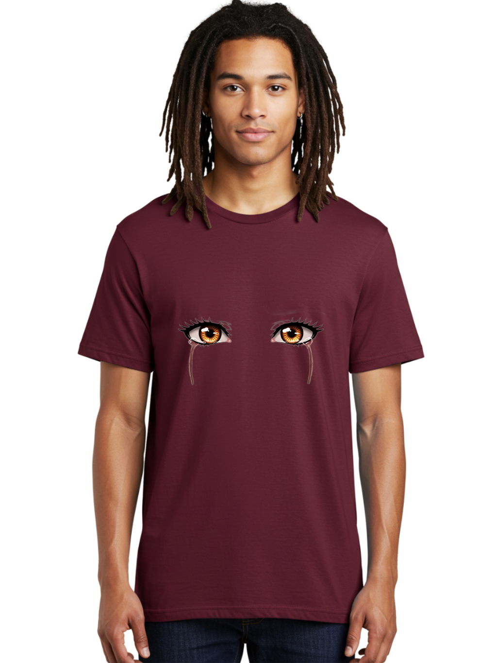 Crying-Eyes-6 Men'S Graphic Tee, 100% Cotton, Comfortable Casual Summer Wear, Machine Washable, Vintage Camera, Old Camera, Antique Camera, Black Camera, Classic Photography, Photography Equipment, Nostalgic Device, Film Camera, Camera Art Baf761