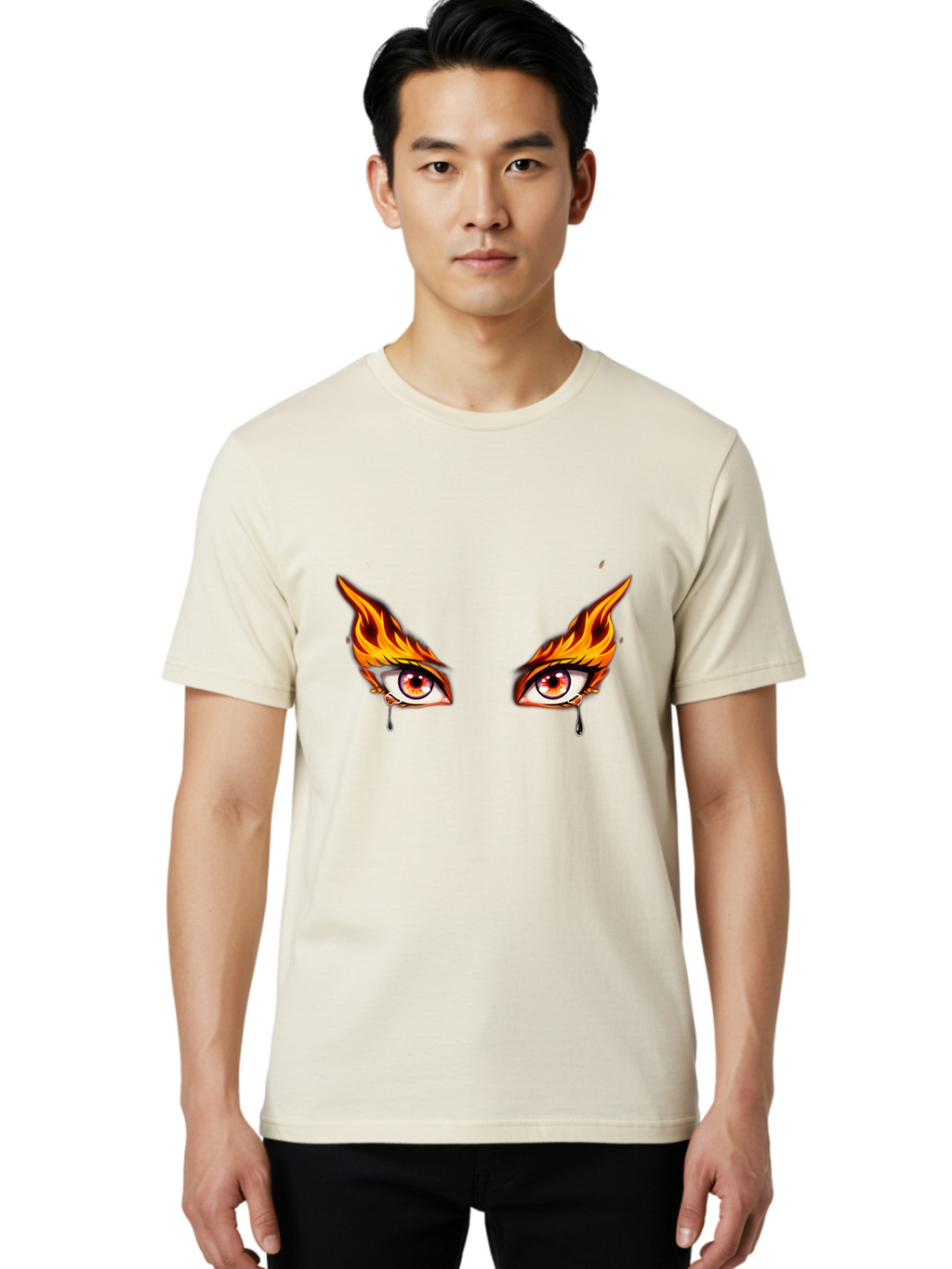 Crying-Flaming-Eyes Men'S Graphic Tee, 100% Cotton, Comfortable Casual Summer Wear, Machine Washable, Vintage Camera, Old Camera, Antique Camera, Black Camera, Classic Photography, Photography Equipment, Nostalgic Device, Film Camera, Baf770
