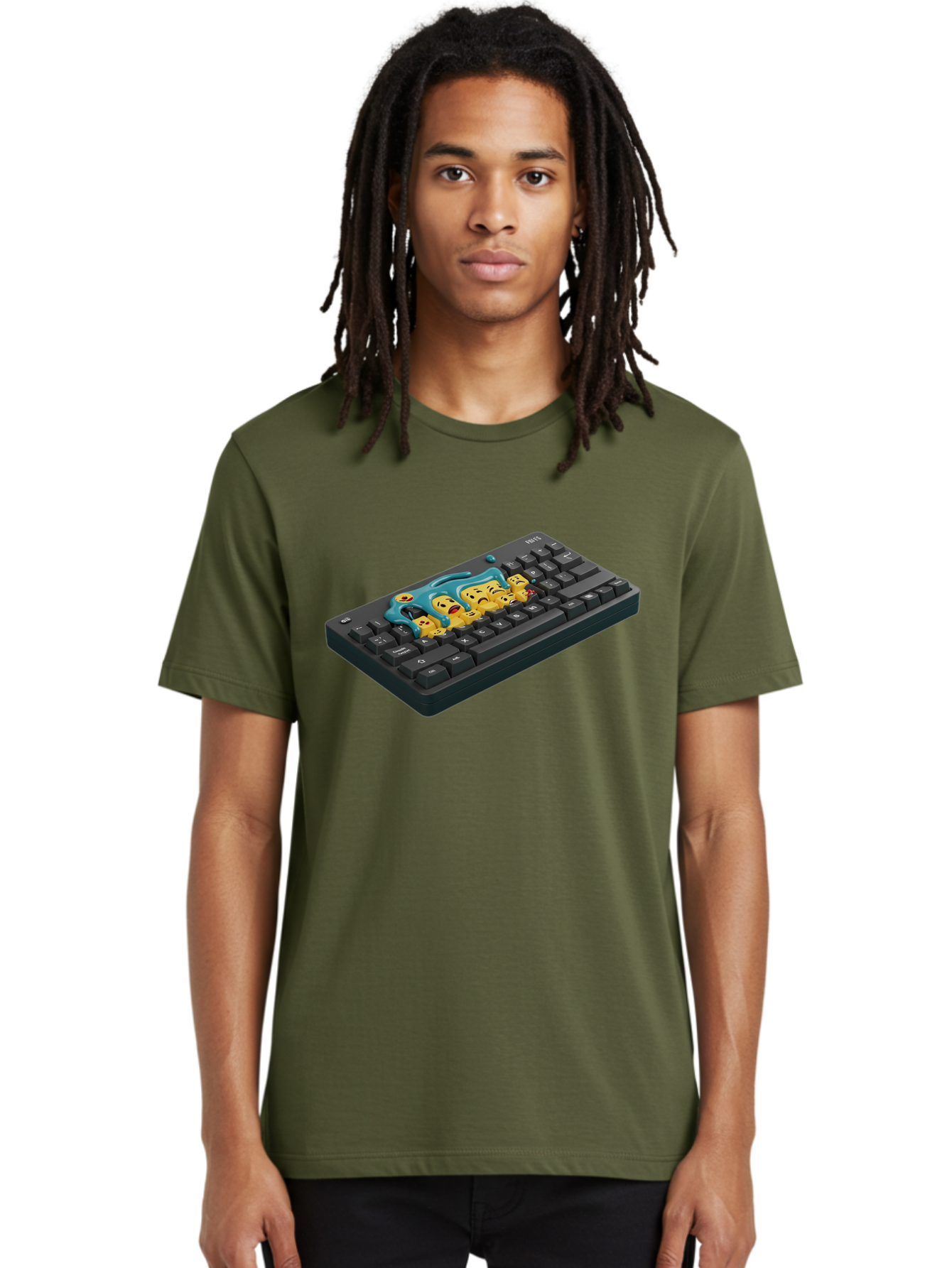 Crying-Laughing-Emojis-On-Keyboard Men'S Graphic Tee, 100% Cotton, Comfortable Casual Summer Wear, Machine Washable, Vintage Camera, Old Camera, Antique Camera, Black Camera, Classic Photography, Photography Equipment, Nostalgic Device, Baf771