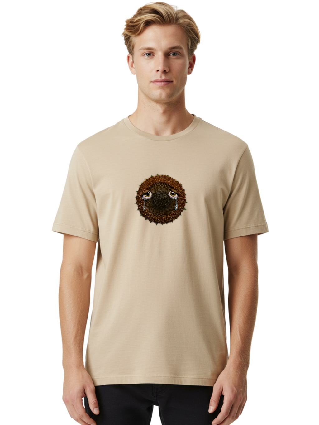 Crying-Sunflower Men'S Graphic Tee, 100% Cotton, Comfortable Casual Summer Wear, Machine Washable, Vintage Camera, Old Camera, Antique Camera, Black Camera, Classic Photography, Photography Equipment, Nostalgic Device, Film Camera, Camera Art Baf773