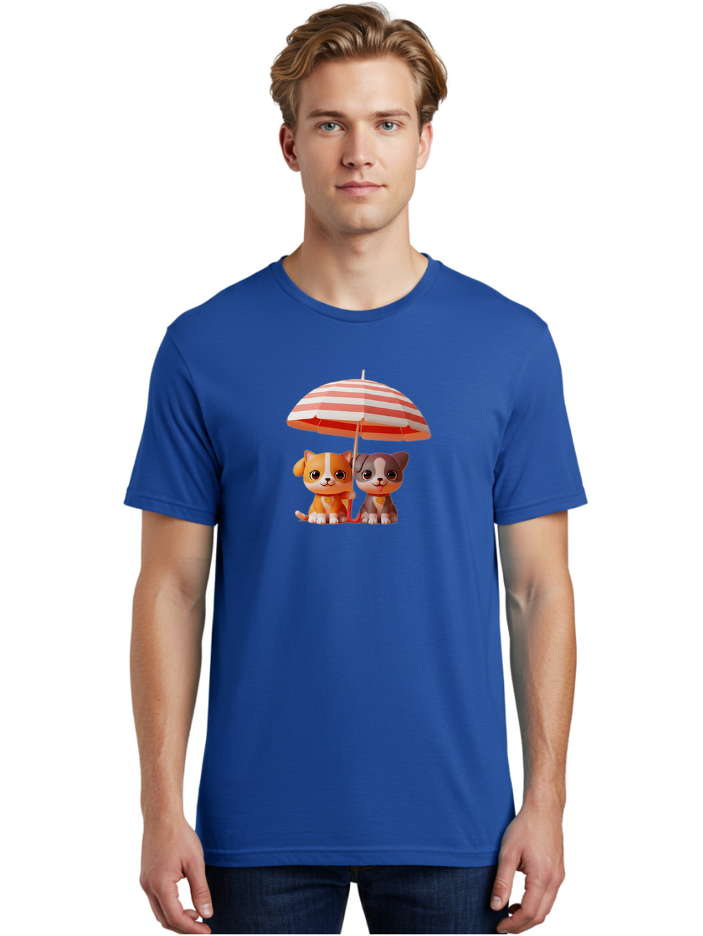 Cute-Puppies-Under-Umbrella Men'S Graphic Tee, 100% Cotton, Comfortable Casual Summer Wear, Machine Washable, Vintage Camera, Old Camera, Antique Camera, Black Camera, Classic Photography, Photography Equipment, Nostalgic Device, Film Camera, Baf775