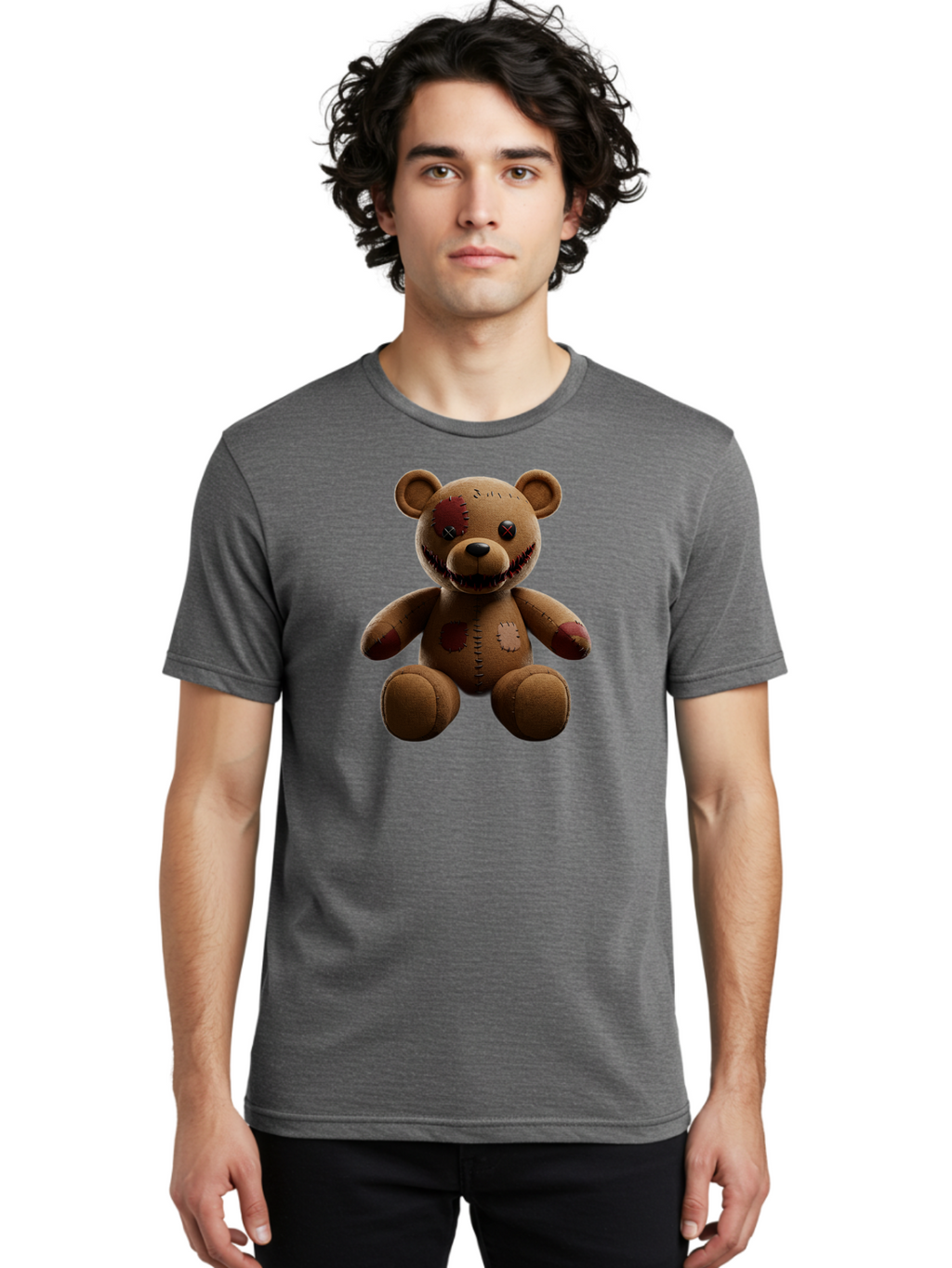 Damaged-Teddy-Bear Men'S Graphic Tee, 100% Cotton, Comfortable Casual Summer Wear, Machine Washable, Vintage Camera, Old Camera, Antique Camera, Black Camera, Classic Photography, Photography Equipment, Nostalgic Device, Film Camera, Baf778