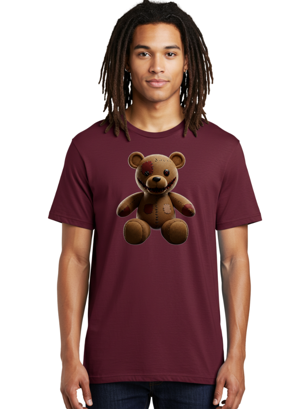 Damaged-Teddy-Bear Men'S Graphic Tee, 100% Cotton, Comfortable Casual Summer Wear, Machine Washable, Vintage Camera, Old Camera, Antique Camera, Black Camera, Classic Photography, Photography Equipment, Nostalgic Device, Film Camera, Baf778