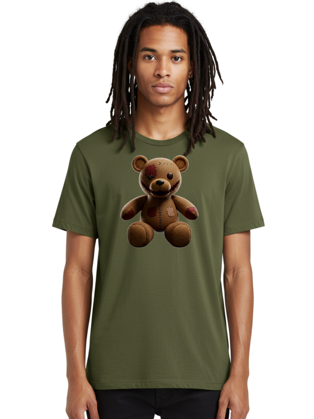 Damaged-Teddy-Bear Men'S Graphic Tee, 100% Cotton, Comfortable Casual Summer Wear, Machine Washable, Vintage Camera, Old Camera, Antique Camera, Black Camera, Classic Photography, Photography Equipment, Nostalgic Device, Film Camera, Baf778