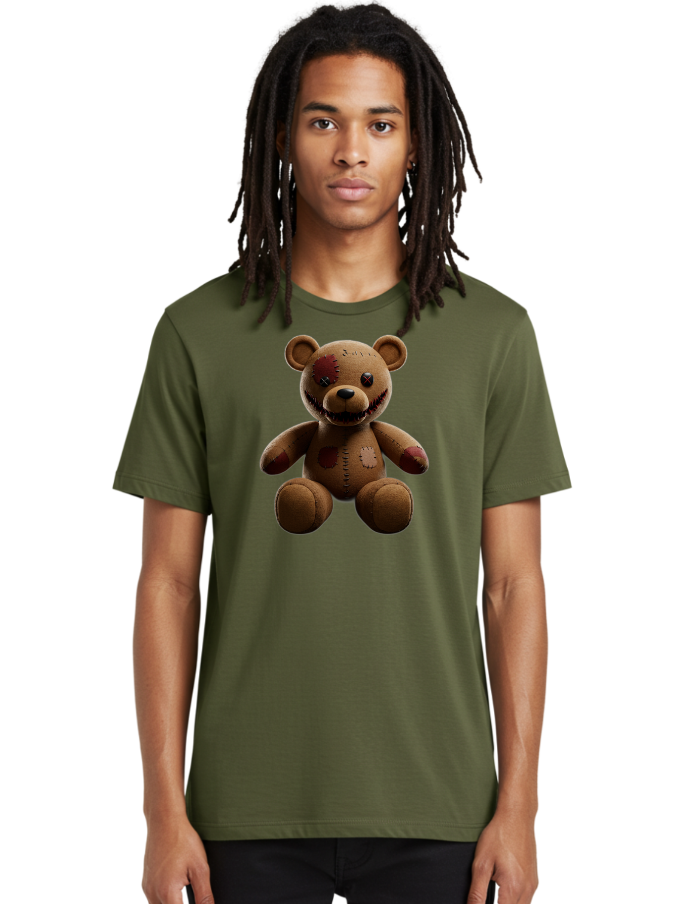 Damaged-Teddy-Bear Men'S Graphic Tee, 100% Cotton, Comfortable Casual Summer Wear, Machine Washable, Vintage Camera, Old Camera, Antique Camera, Black Camera, Classic Photography, Photography Equipment, Nostalgic Device, Film Camera, Baf778
