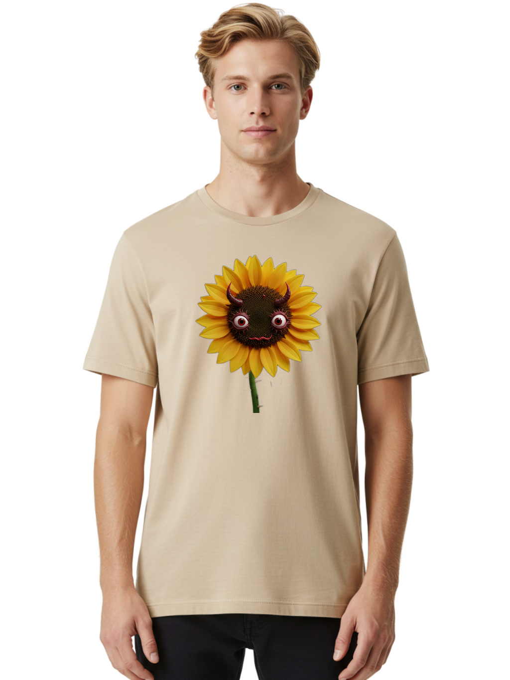 Demonic-Sunflower Men'S Graphic Tee, 100% Cotton, Comfortable Casual Summer Wear, Machine Washable, Vintage Camera, Old Camera, Antique Camera, Black Camera, Classic Photography, Photography Equipment, Nostalgic Device, Film Camera, Camera Art Baf780