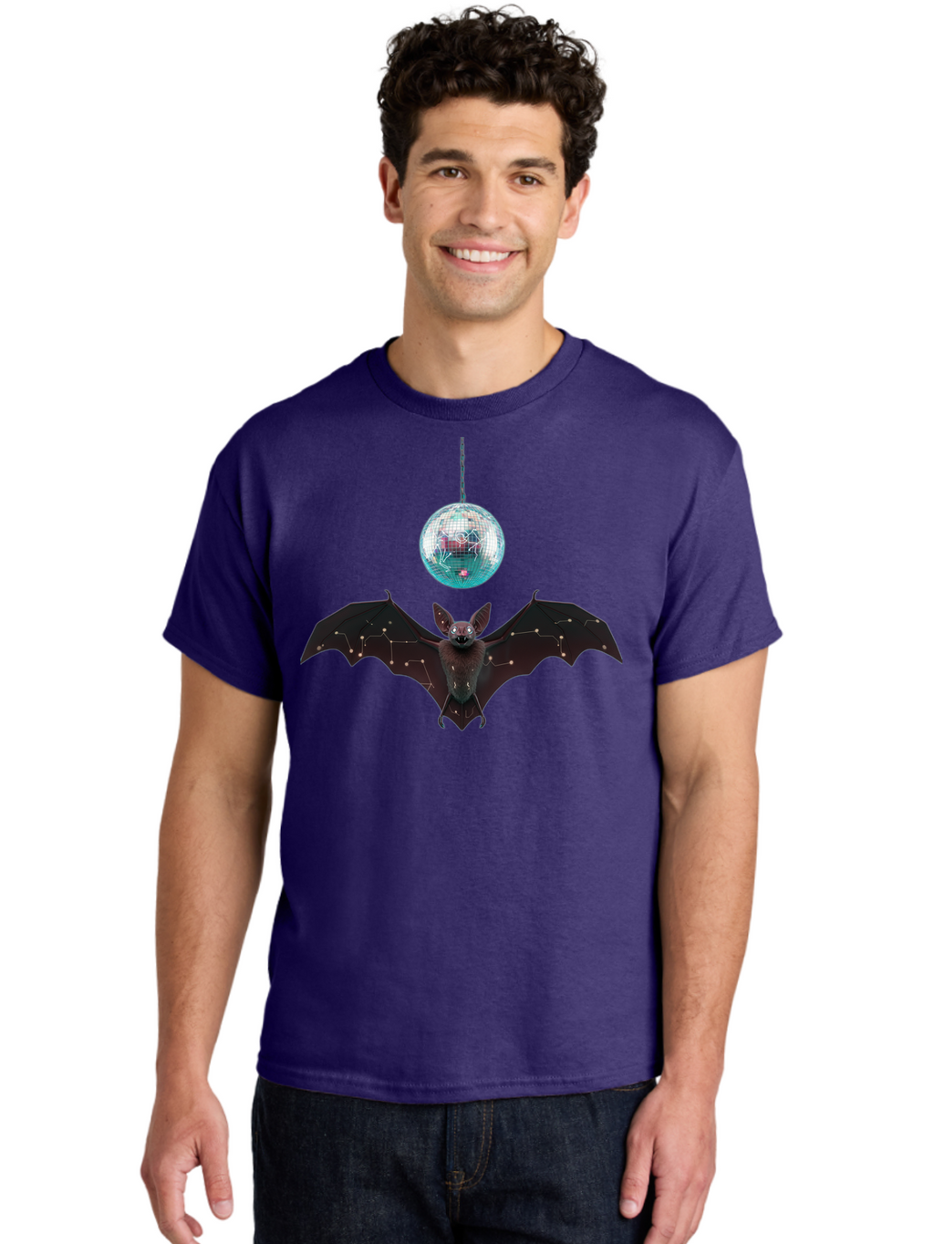 Disco-Bat-4 Men'S Graphic Tee, 100% Cotton, Comfortable Casual Summer Wear, Machine Washable, Vintage Camera, Old Camera, Antique Camera, Black Camera, Classic Photography, Photography Equipment, Nostalgic Device, Film Camera, Camera Art Baf790