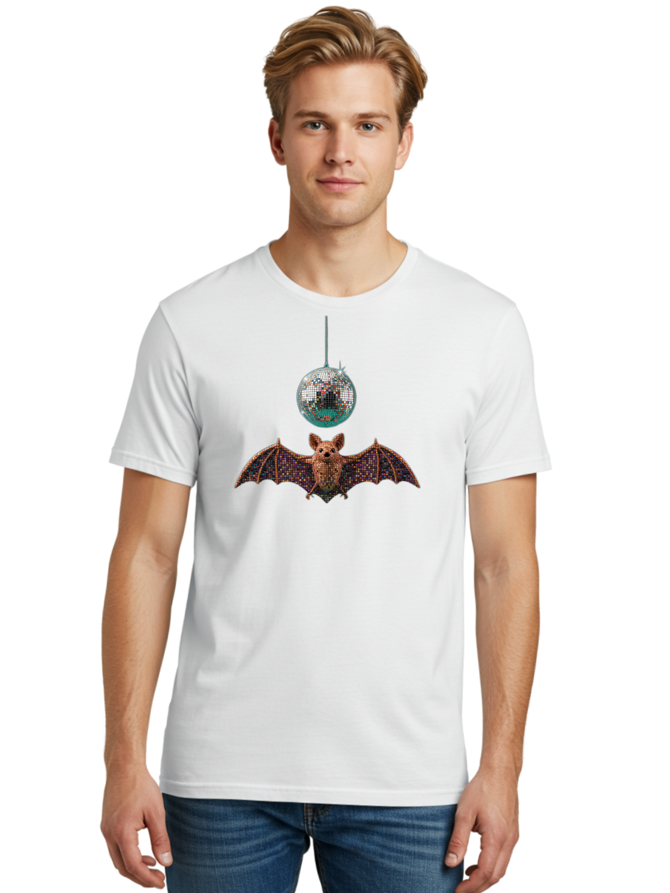 Disco-Bat-5 Men'S Graphic Tee, 100% Cotton, Comfortable Casual Summer Wear, Machine Washable, Vintage Camera, Old Camera, Antique Camera, Black Camera, Classic Photography, Photography Equipment, Nostalgic Device, Film Camera, Camera Art Baf791