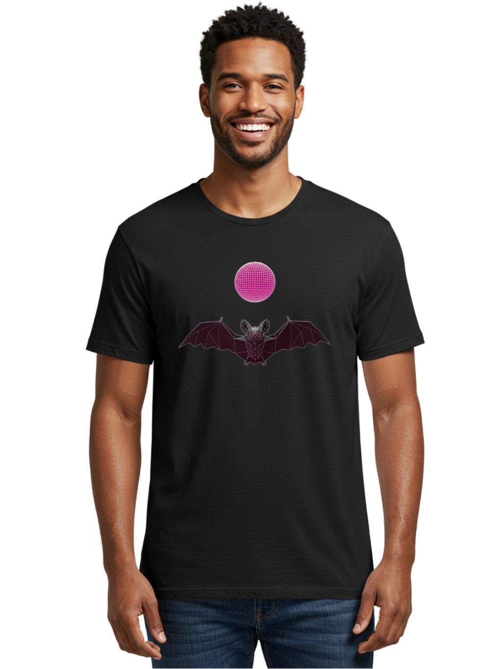 Disco-Bat-6 Men'S Graphic Tee, 100% Cotton, Comfortable Casual Summer Wear, Machine Washable, Vintage Camera, Old Camera, Antique Camera, Black Camera, Classic Photography, Photography Equipment, Nostalgic Device, Film Camera, Camera Art Baf792