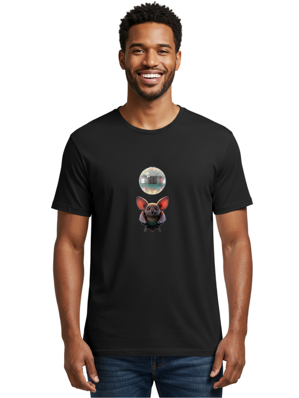 Disco-Bat-9 Men'S Graphic Tee, 100% Cotton, Comfortable Casual Summer Wear, Machine Washable, Vintage Camera, Old Camera, Antique Camera, Black Camera, Classic Photography, Photography Equipment, Nostalgic Device, Film Camera, Camera Art Baf795