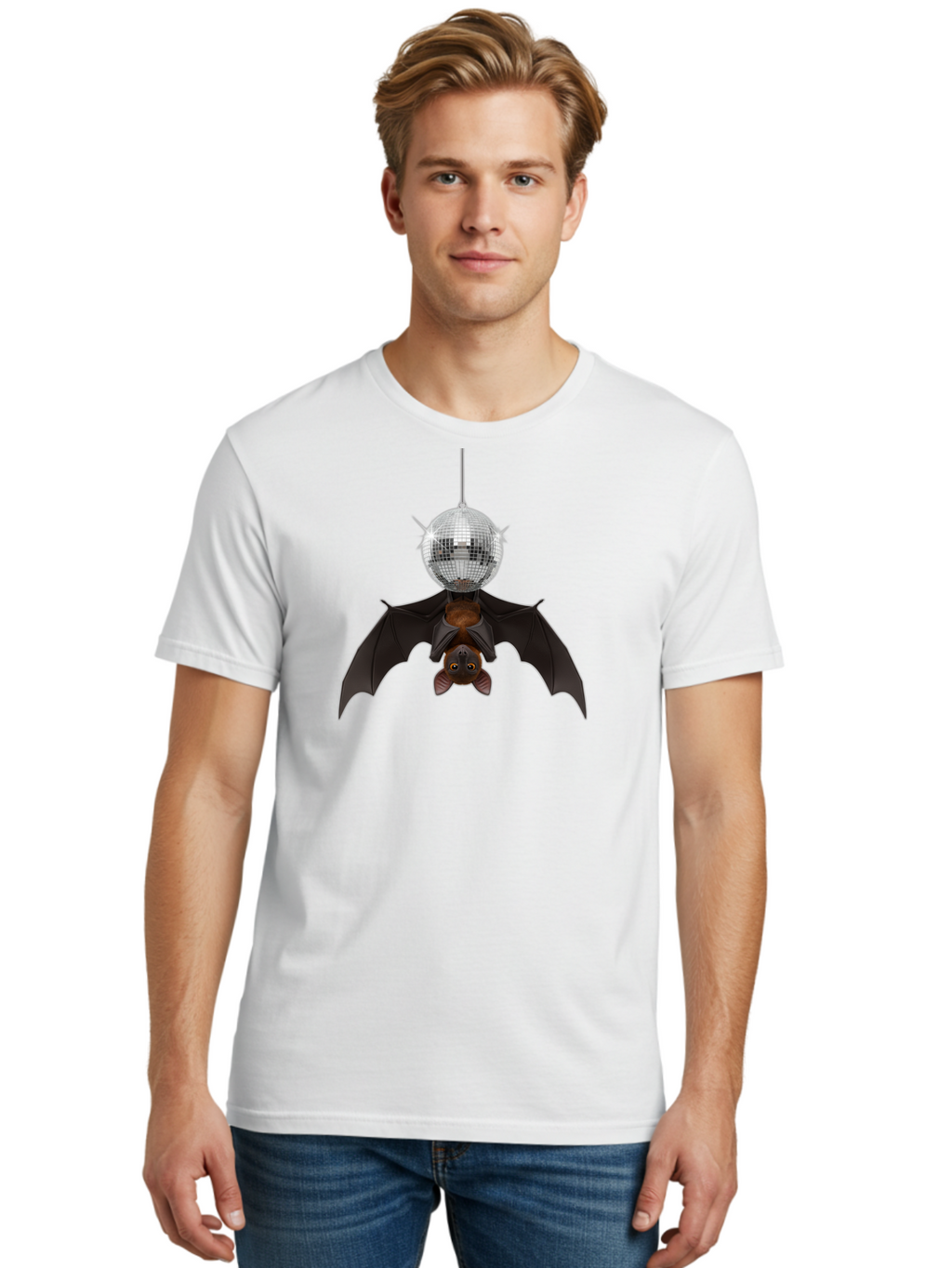 Disco-Bat Men'S Graphic Tee, 100% Cotton, Comfortable Casual Summer Wear, Machine Washable, Vintage Camera, Old Camera, Antique Camera, Black Camera, Classic Photography, Photography Equipment, Nostalgic Device, Film Camera, Camera Art Baf796