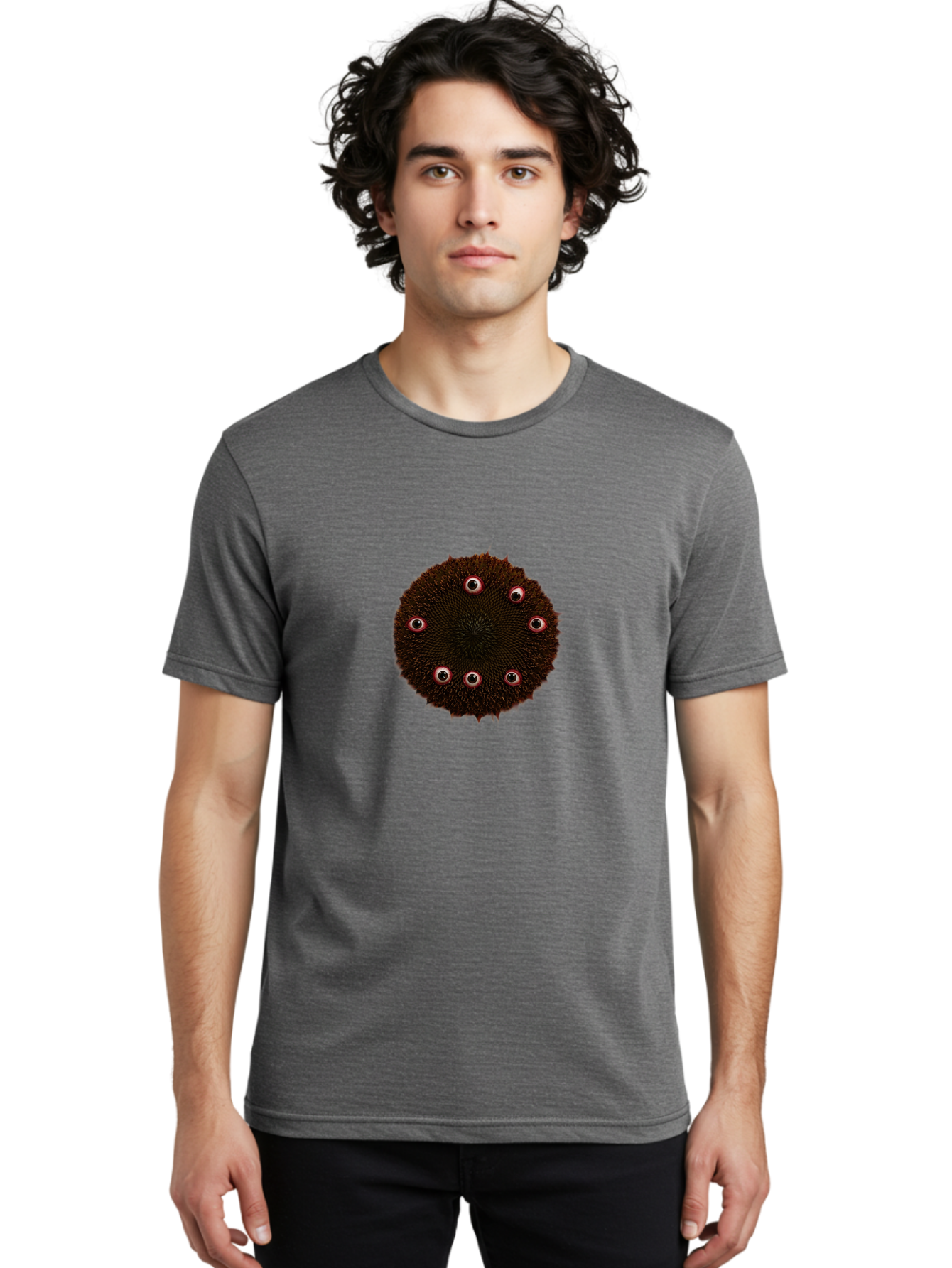 Eyeballs Men'S Graphic Tee, 100% Cotton, Comfortable Casual Summer Wear, Machine Washable, Vintage Camera, Old Camera, Antique Camera, Black Camera, Classic Photography, Photography Equipment, Nostalgic Device, Film Camera, Camera Art Baf803