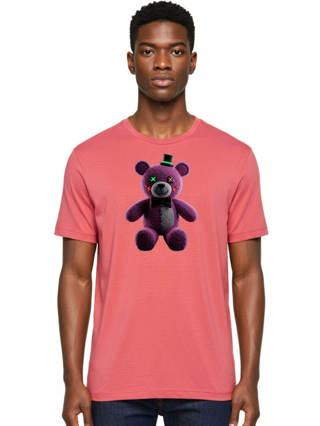 Five-Nights-At-Freddy-S-Teddy-Bear Men'S Graphic Tee, 100% Cotton, Comfortable Casual Summer Wear, Machine Washable, Vintage Camera, Old Camera, Antique Camera, Black Camera, Classic Photography, Photography Equipment, Nostalgic Device, Baf813