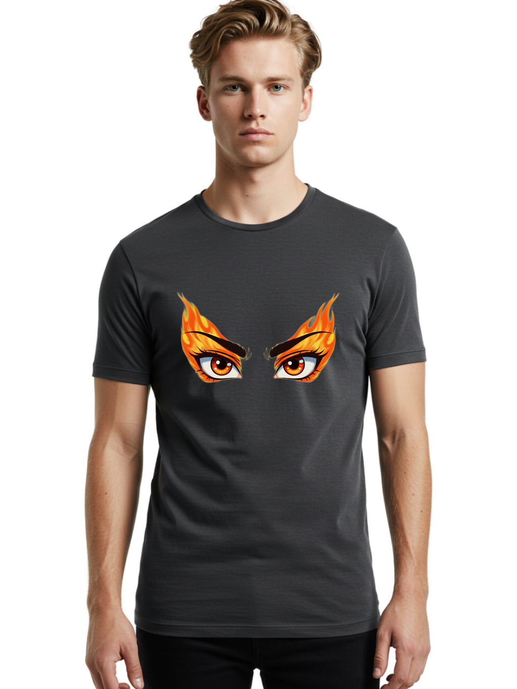 Flaming-Eyes Men'S Graphic Tee, 100% Cotton, Comfortable Casual Summer Wear, Machine Washable, Vintage Camera, Old Camera, Antique Camera, Black Camera, Classic Photography, Photography Equipment, Nostalgic Device, Film Camera, Camera Art Baf816