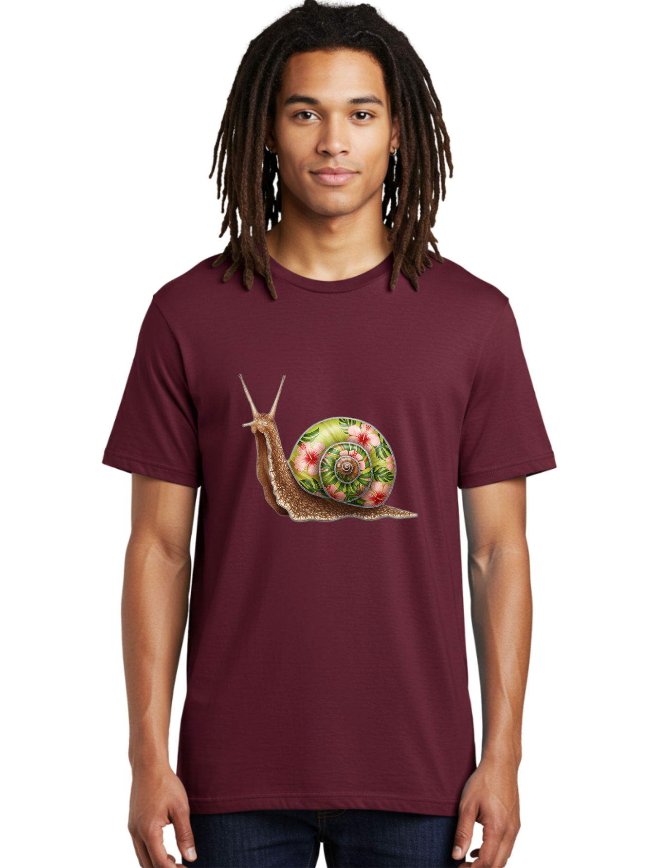 Floral-Snail Men'S Graphic Tee, 100% Cotton, Comfortable Casual Summer Wear, Machine Washable, Vintage Camera, Old Camera, Antique Camera, Black Camera, Classic Photography, Photography Equipment, Nostalgic Device, Film Camera, Camera Art Baf817