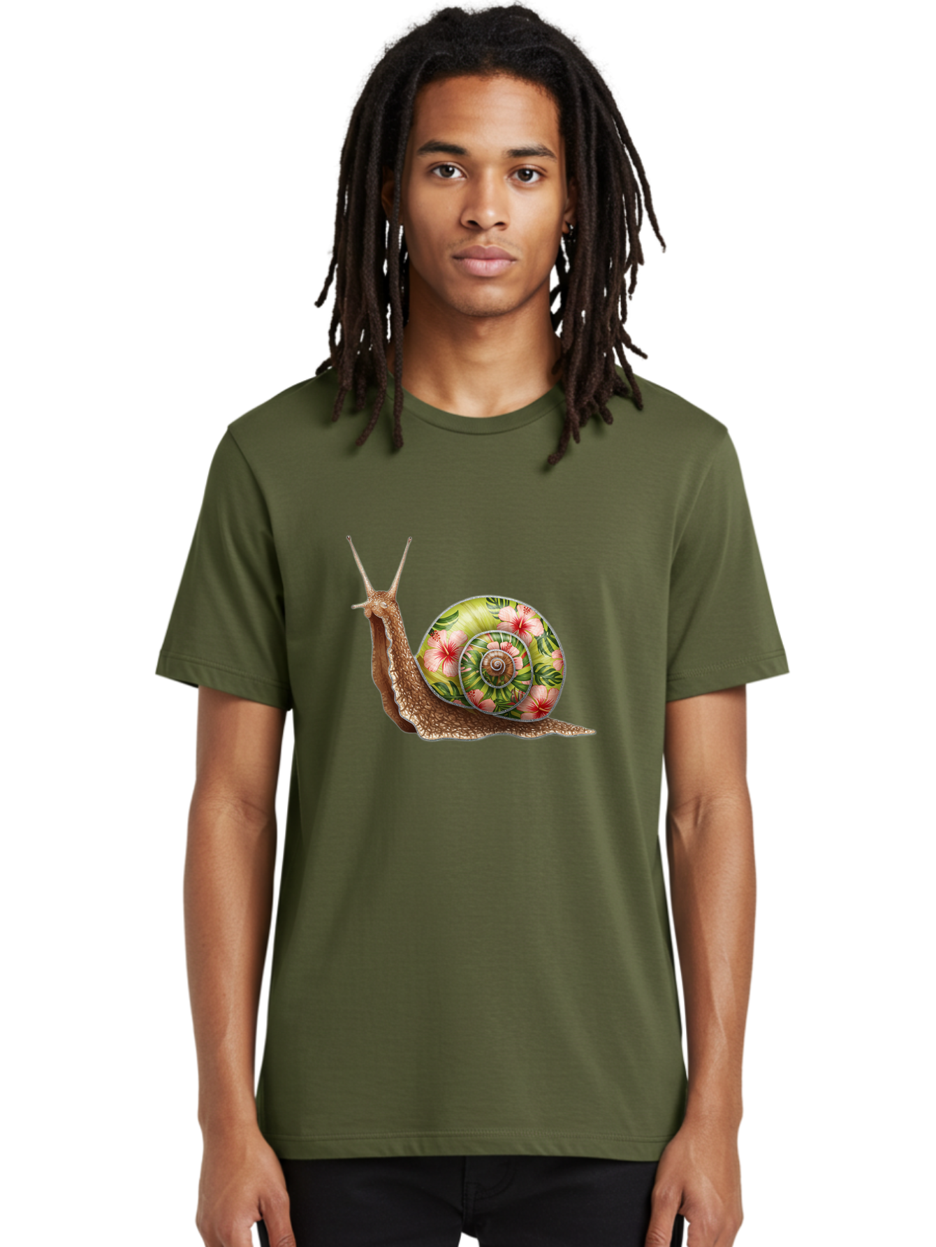 Floral-Snail Men'S Graphic Tee, 100% Cotton, Comfortable Casual Summer Wear, Machine Washable, Vintage Camera, Old Camera, Antique Camera, Black Camera, Classic Photography, Photography Equipment, Nostalgic Device, Film Camera, Camera Art Baf817