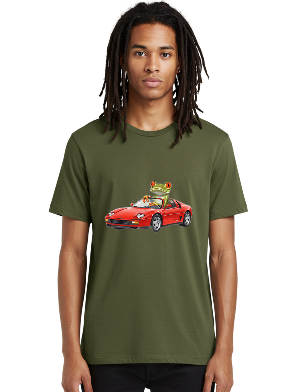 Frog-Driving-Ferrari Men'S Graphic Tee, 100% Cotton, Comfortable Casual Summer Wear, Machine Washable, Vintage Camera, Old Camera, Antique Camera, Black Camera, Classic Photography, Photography Equipment, Nostalgic Device, Film Camera, Baf821