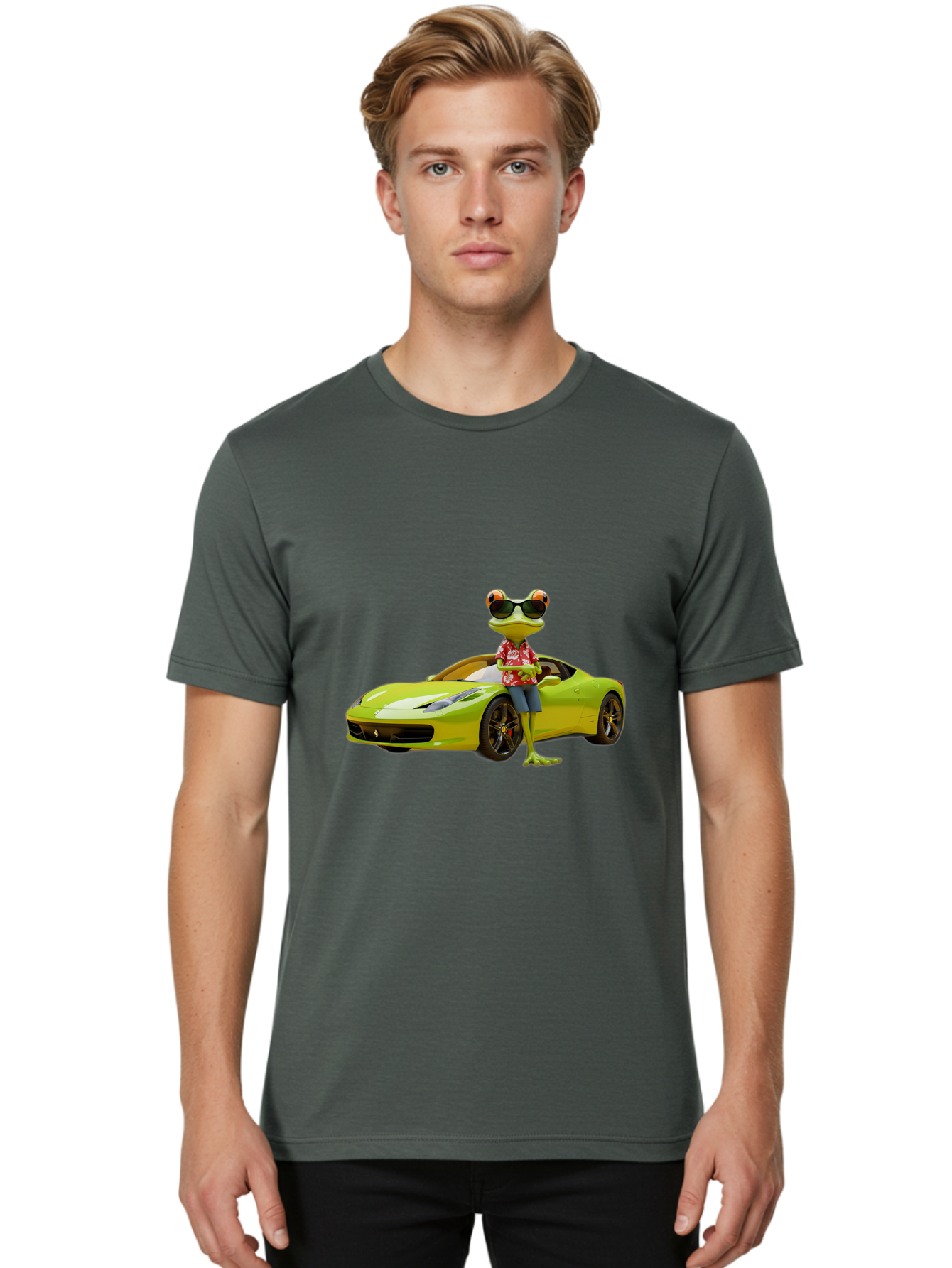 Frog-Ferrari Men'S Graphic Tee, 100% Cotton, Comfortable Casual Summer Wear, Machine Washable, Vintage Camera, Old Camera, Antique Camera, Black Camera, Classic Photography, Photography Equipment, Nostalgic Device, Film Camera, Camera Art Baf824