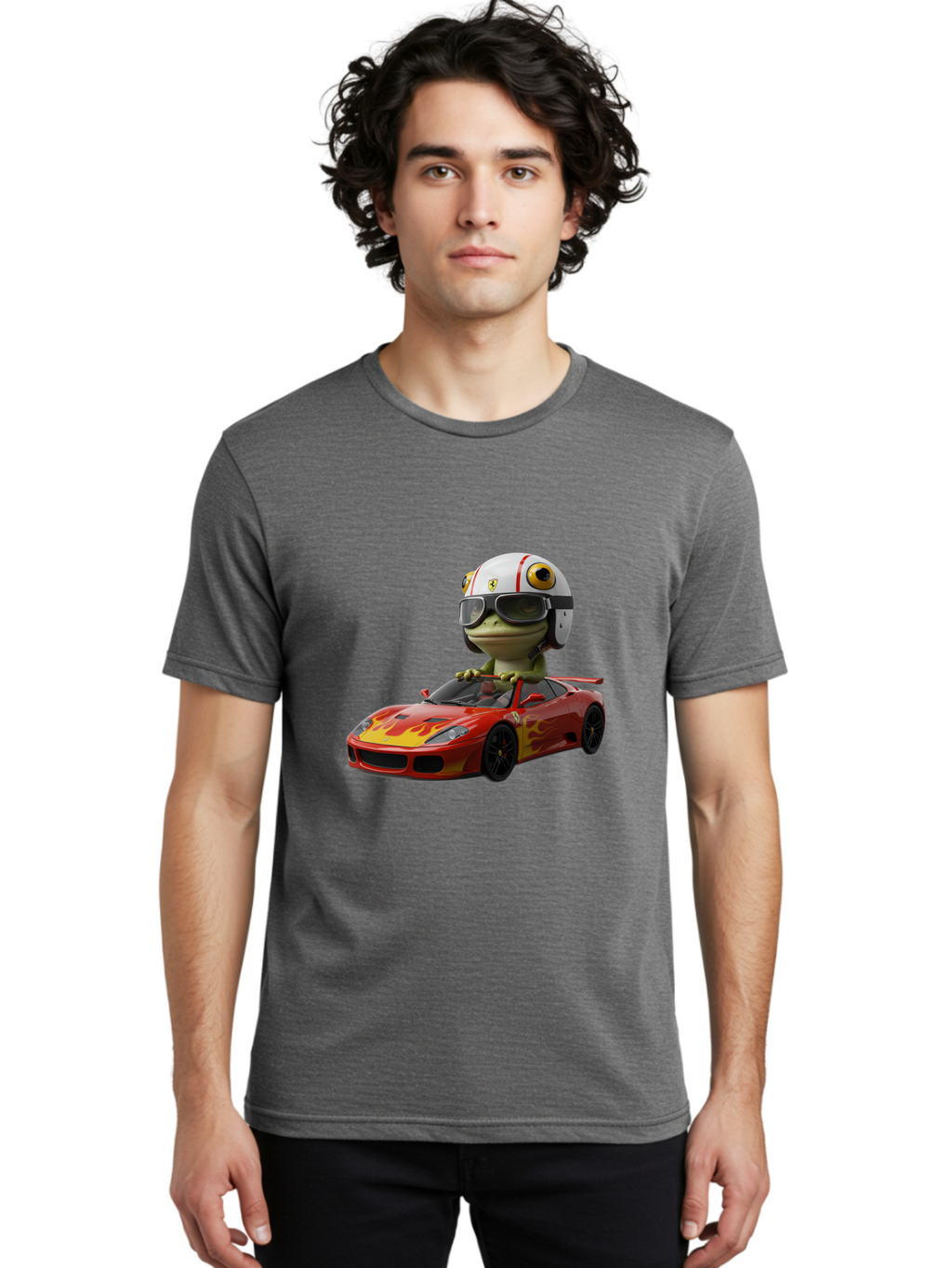 Frog-In-Ferrari Men'S Graphic Tee, 100% Cotton, Comfortable Casual Summer Wear, Machine Washable, Vintage Camera, Old Camera, Antique Camera, Black Camera, Classic Photography, Photography Equipment, Nostalgic Device, Film Camera, Camera Art Baf833