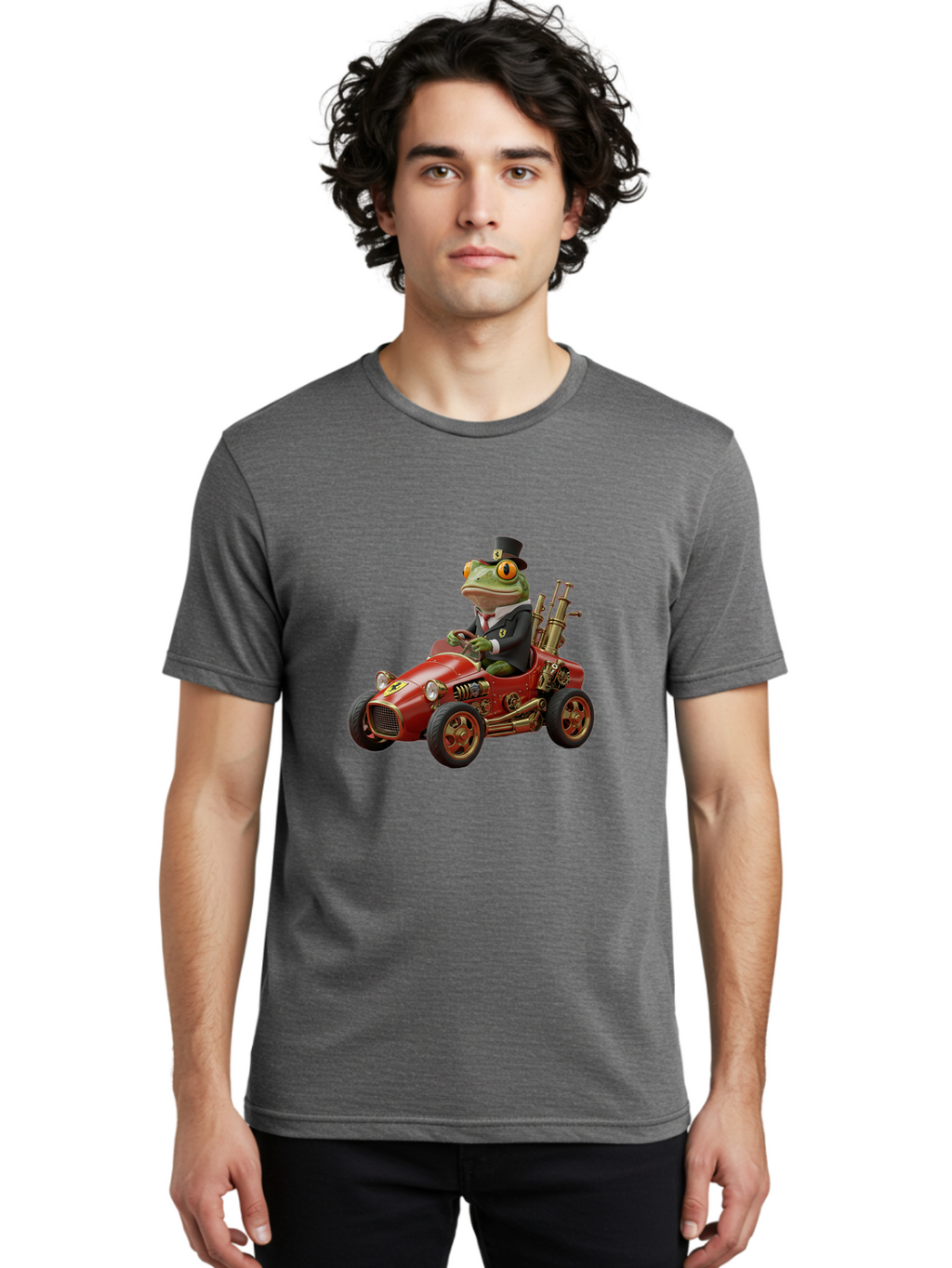 Frog-In-Tuxedo-And-Top-Hat Men'S Graphic Tee, 100% Cotton, Comfortable Casual Summer Wear, Machine Washable, Vintage Camera, Old Camera, Antique Camera, Black Camera, Classic Photography, Photography Equipment, Nostalgic Device, Film Camera, Baf839