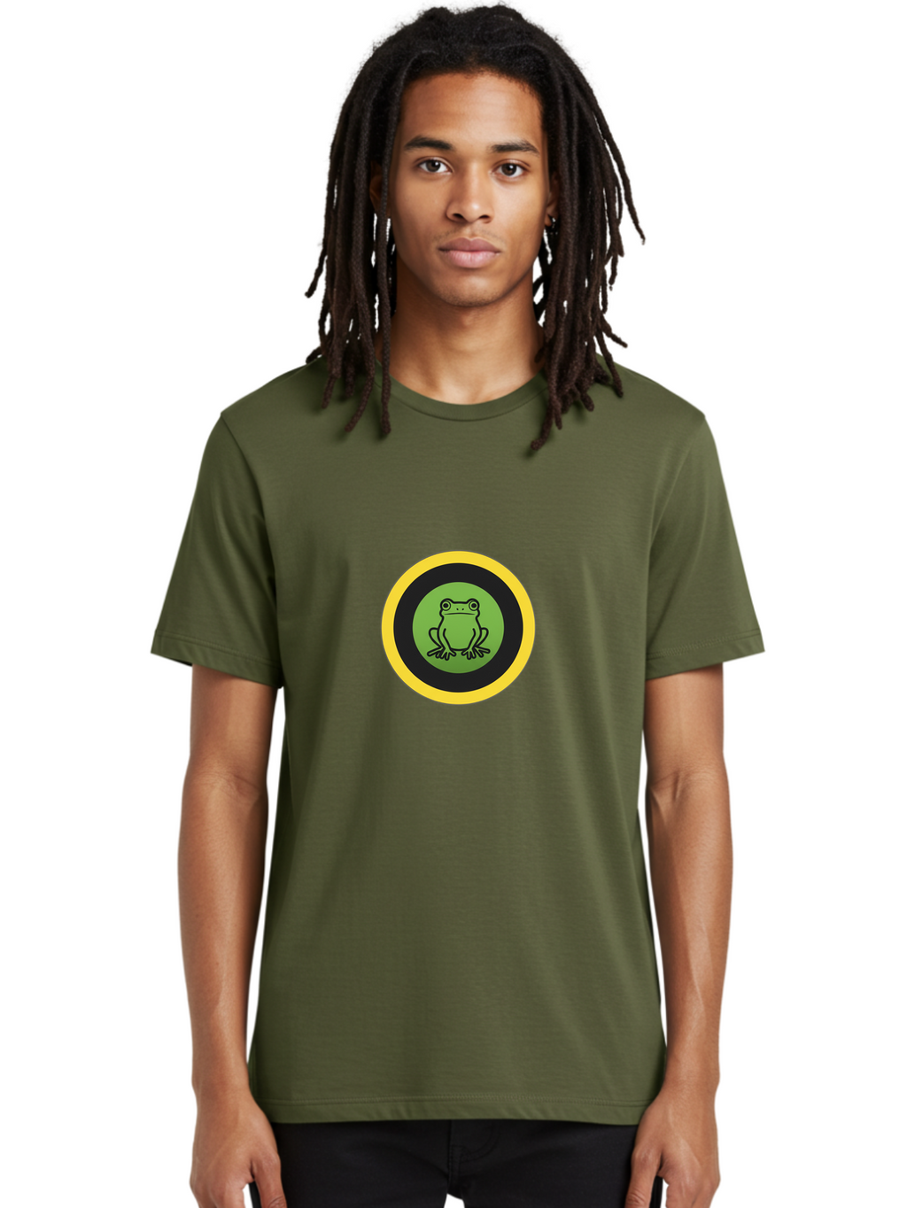 Frog-Logo Men'S Graphic Tee, 100% Cotton, Comfortable Casual Summer Wear, Machine Washable, Vintage Camera, Old Camera, Antique Camera, Black Camera, Classic Photography, Photography Equipment, Nostalgic Device, Film Camera, Camera Art Baf840