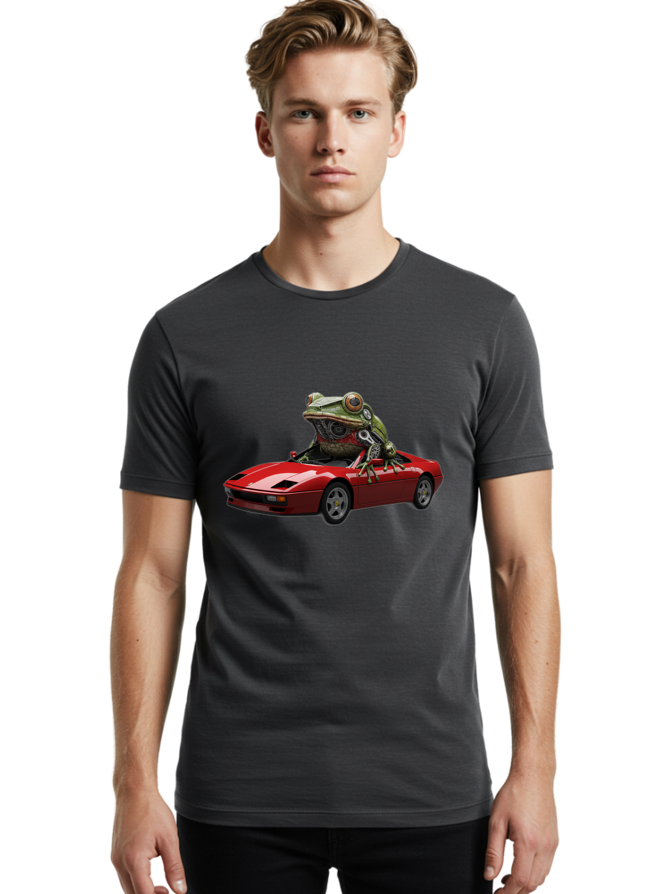Frog-Mechanic Men'S Graphic Tee, 100% Cotton, Comfortable Casual Summer Wear, Machine Washable, Vintage Camera, Old Camera, Antique Camera, Black Camera, Classic Photography, Photography Equipment, Nostalgic Device, Film Camera, Camera Art Baf842