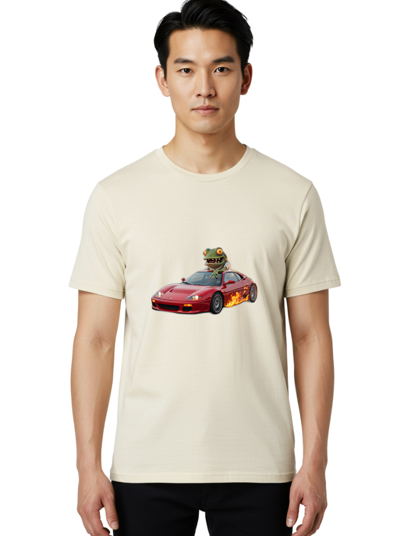 Frog-Riding-Ferrari Men'S Graphic Tee, 100% Cotton, Comfortable Casual Summer Wear, Machine Washable, Vintage Camera, Old Camera, Antique Camera, Black Camera, Classic Photography, Photography Equipment, Nostalgic Device, Film Camera, Baf845